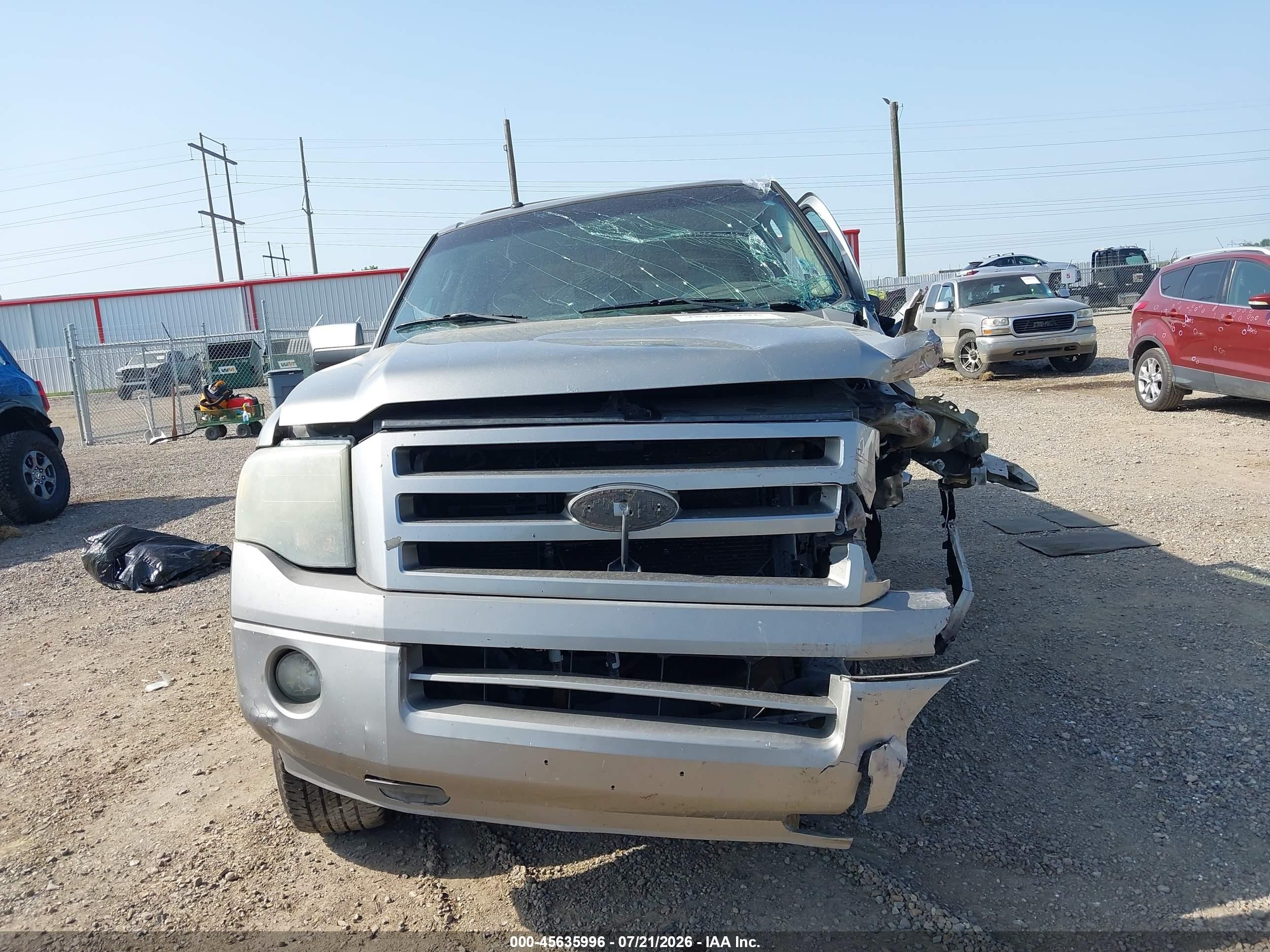 2008 Ford Expedition El Limited Silver vin: 1FMFK19518LA77457