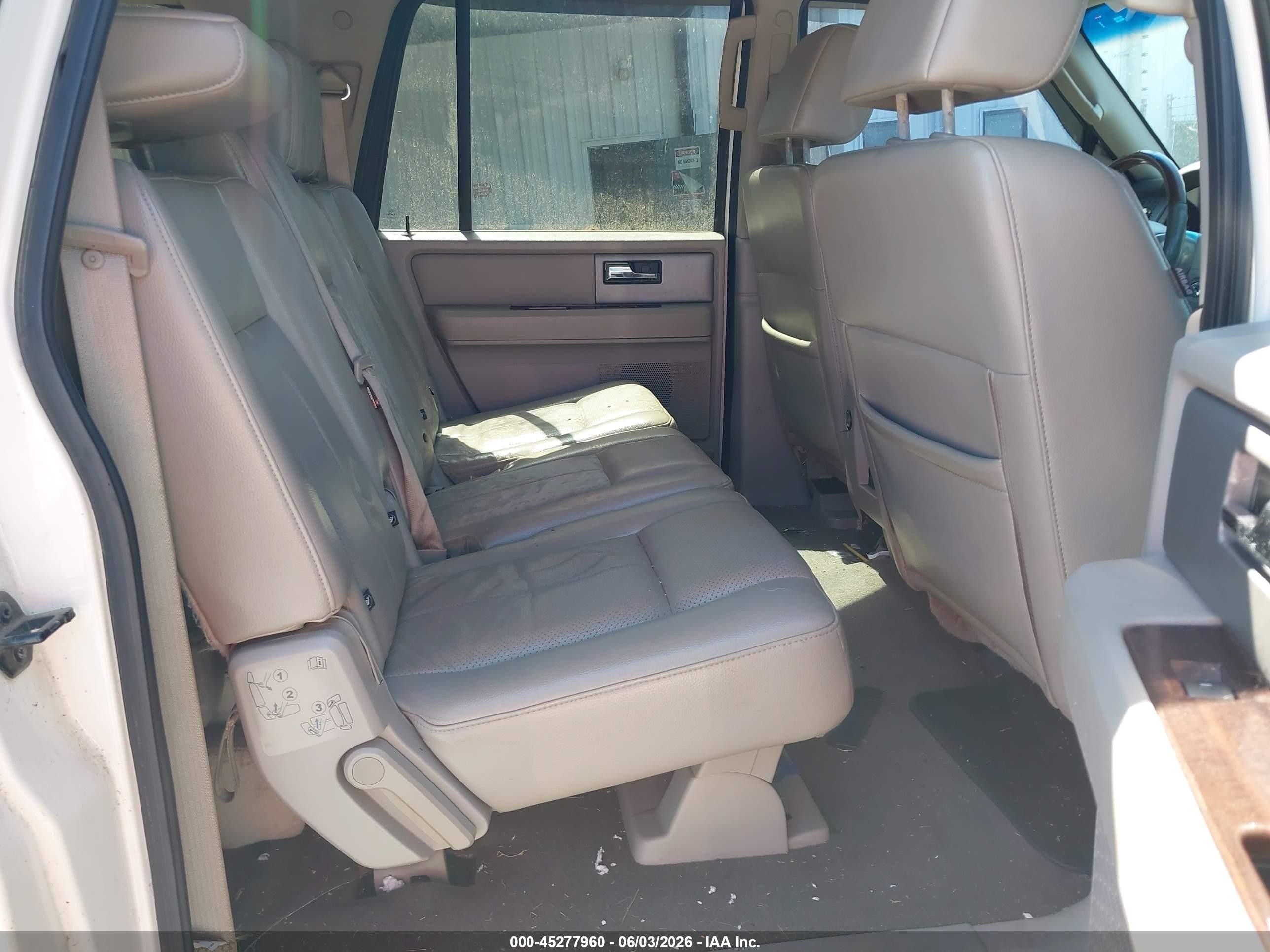 2007 Ford Expedition El Limited White vin: 1FMFK19527LA19713