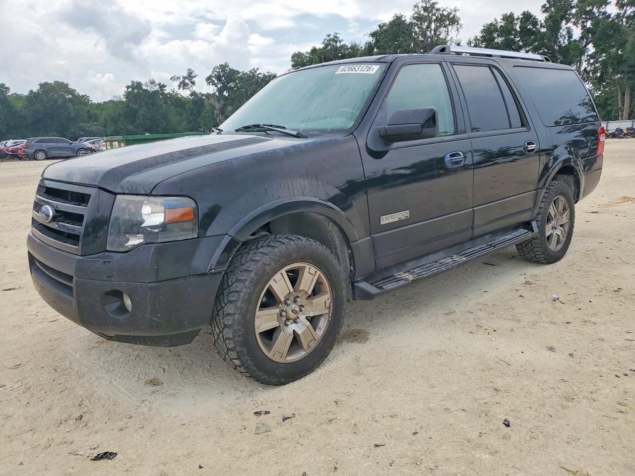 2007 Ford Expedition El Limited Black vin: 1FMFK19547LA00984