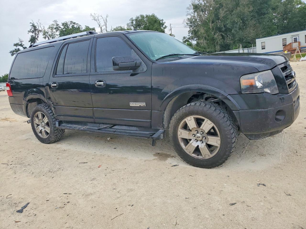 2007 Ford Expedition El Limited Black vin: 1FMFK19547LA00984