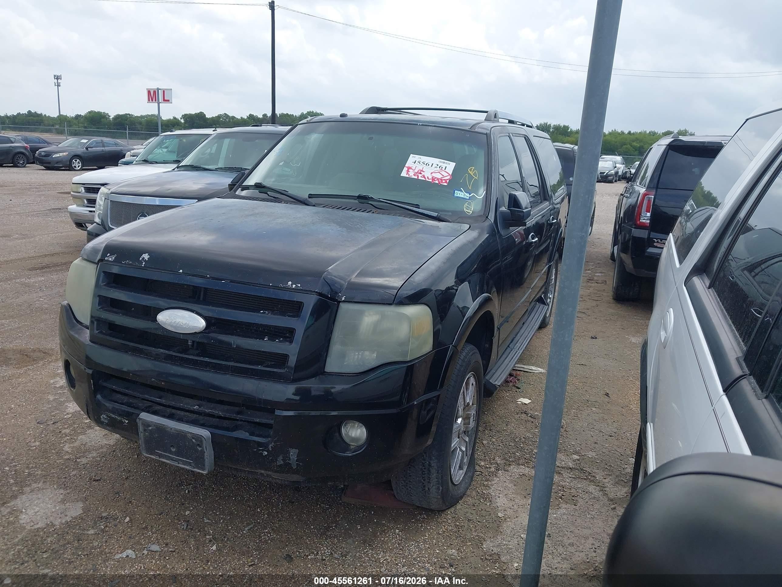 2007 Ford Expedition El Limited Черный vin: 1FMFK19547LA22760
