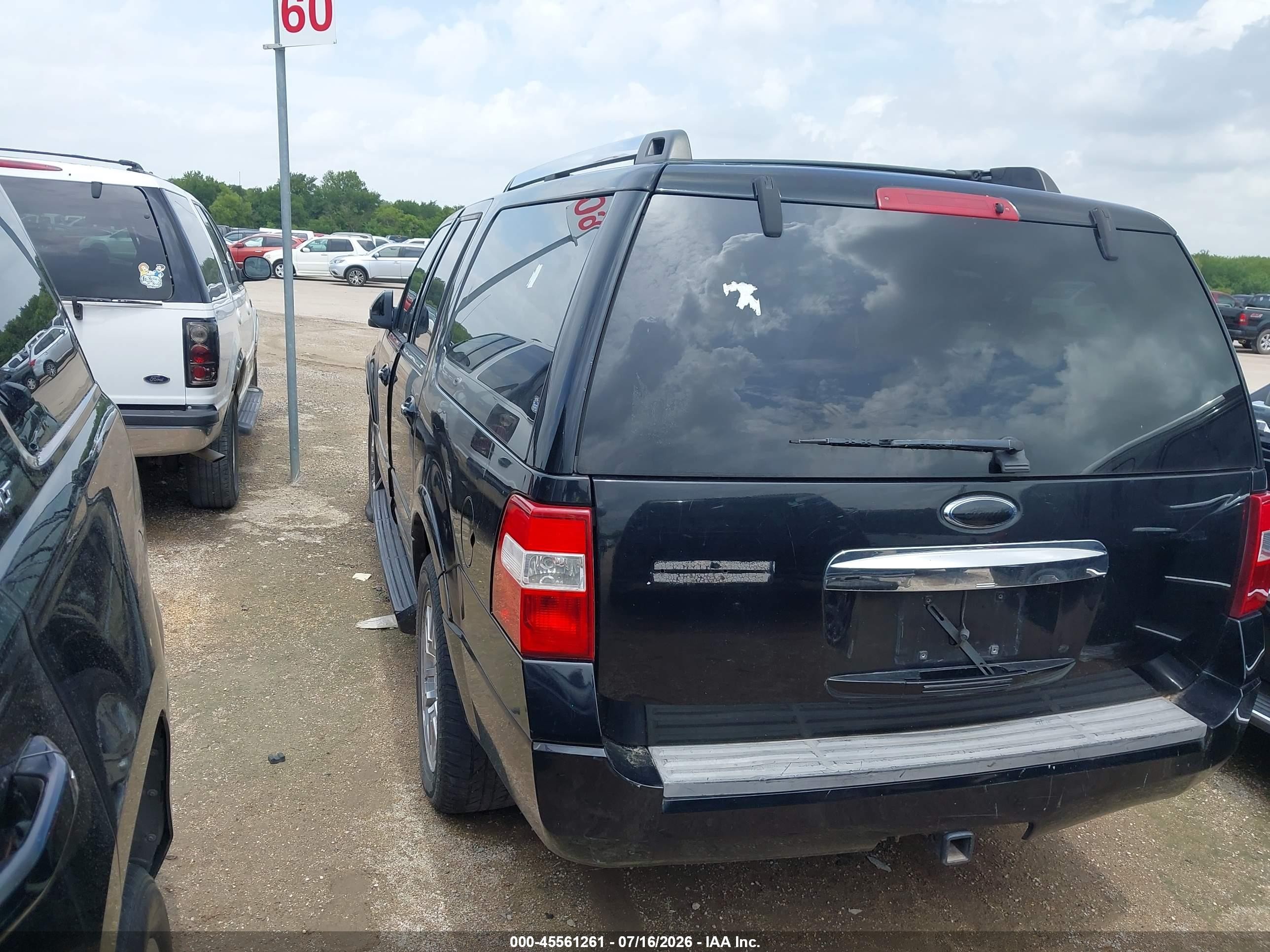 2007 Ford Expedition El Limited Черный vin: 1FMFK19547LA22760