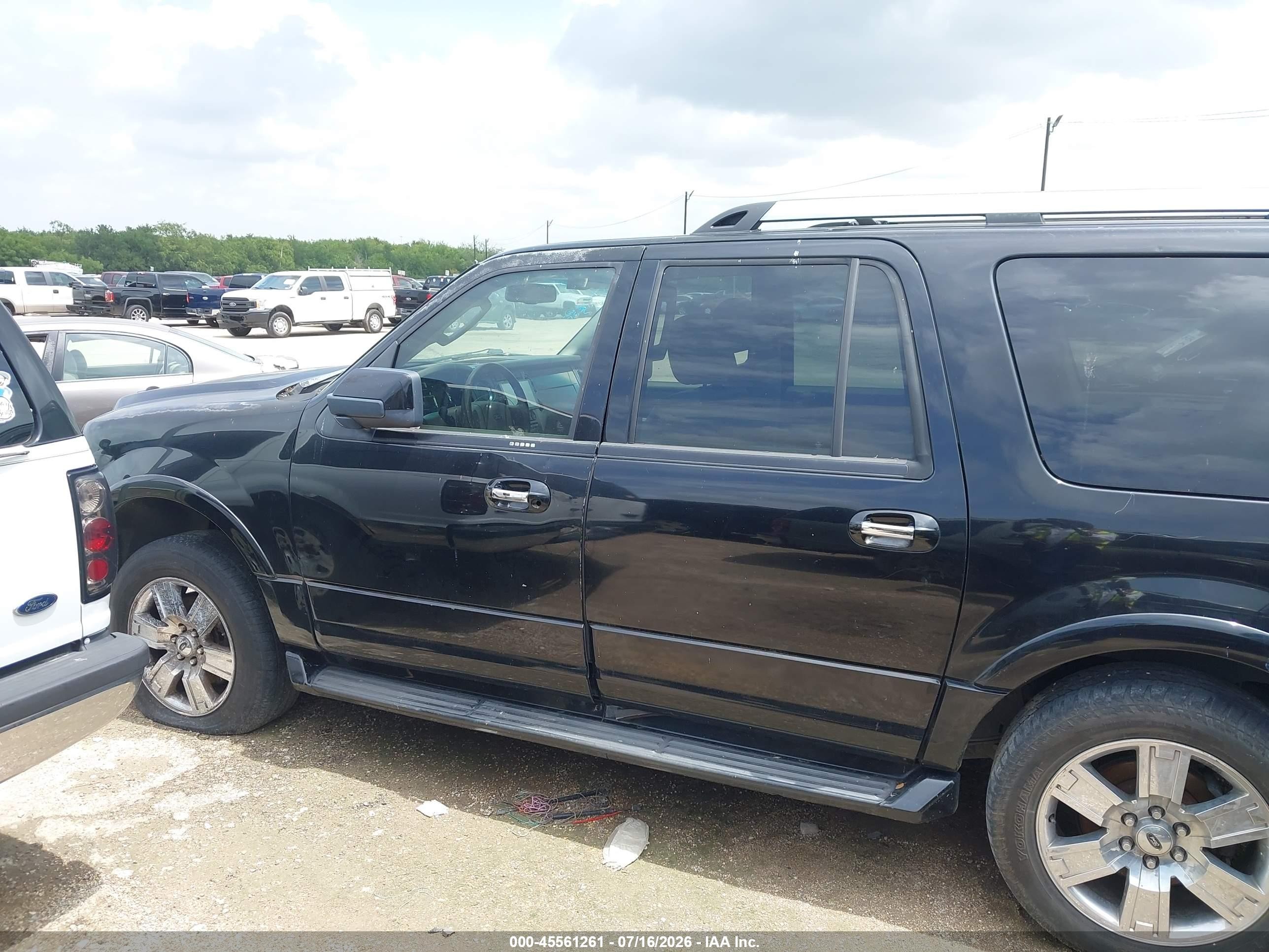 2007 Ford Expedition El Limited Черный vin: 1FMFK19547LA22760