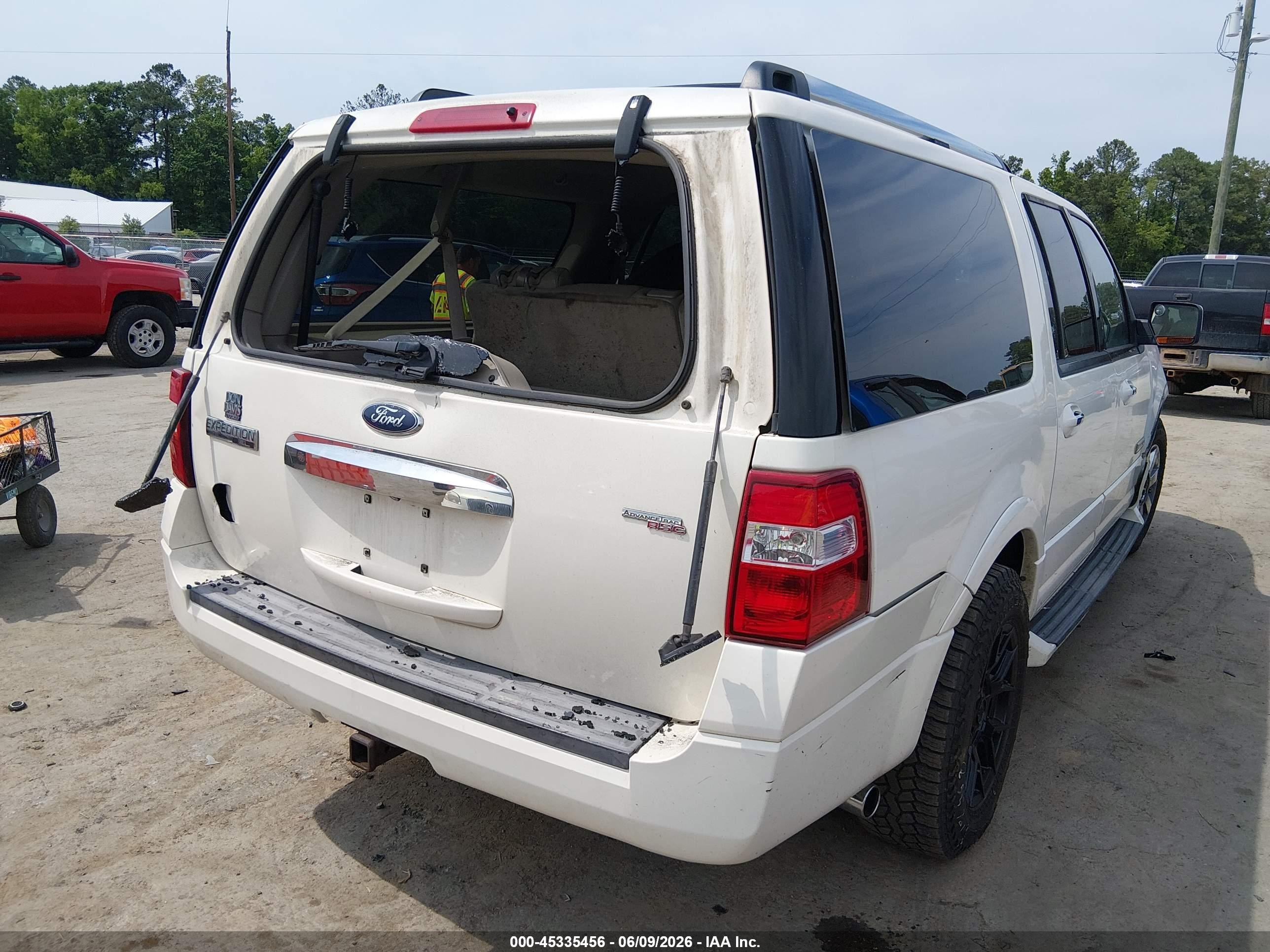 2008 Ford Expedition El Limited Белый vin: 1FMFK19558LA27774