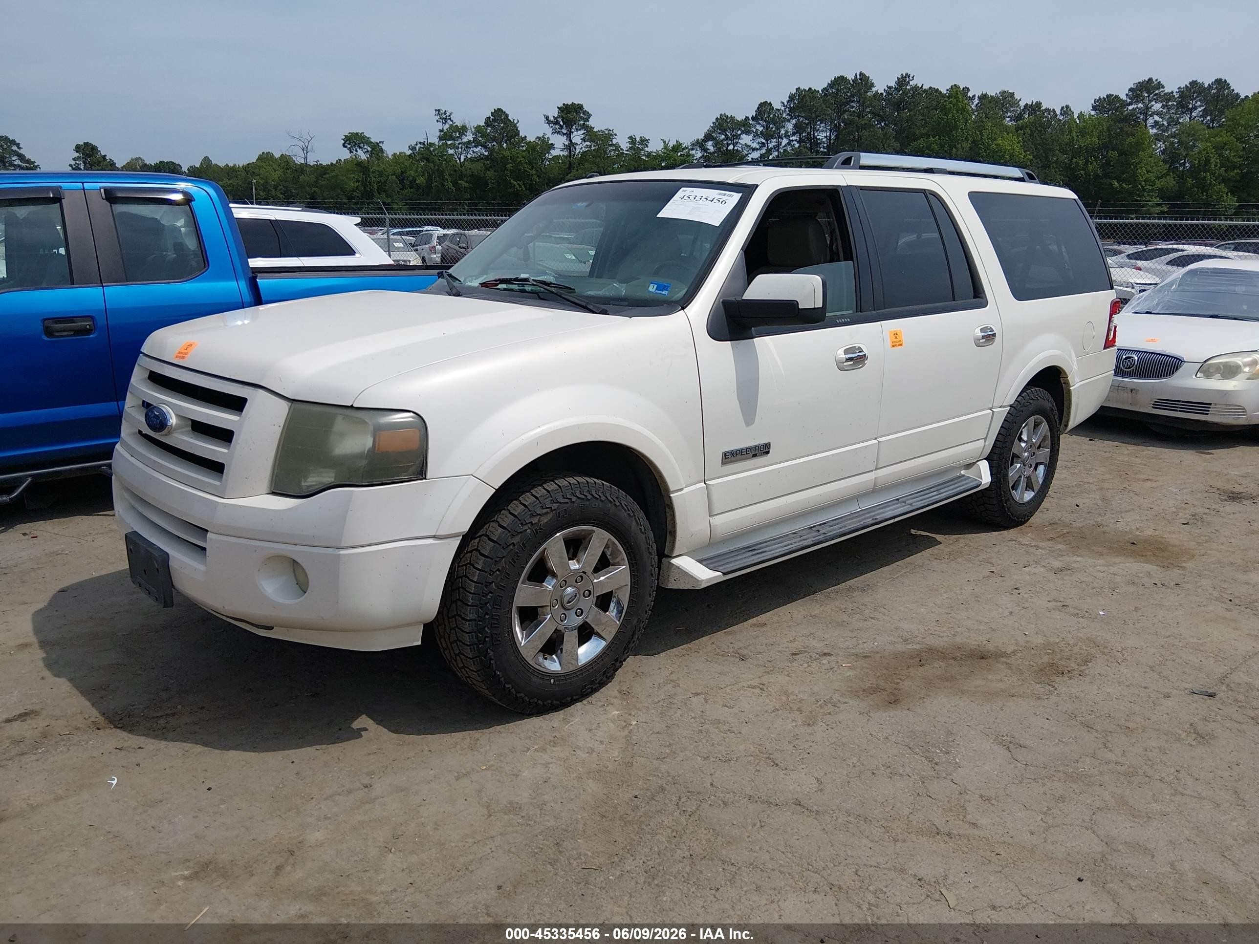 2008 Ford Expedition El Limited Белый vin: 1FMFK19558LA27774