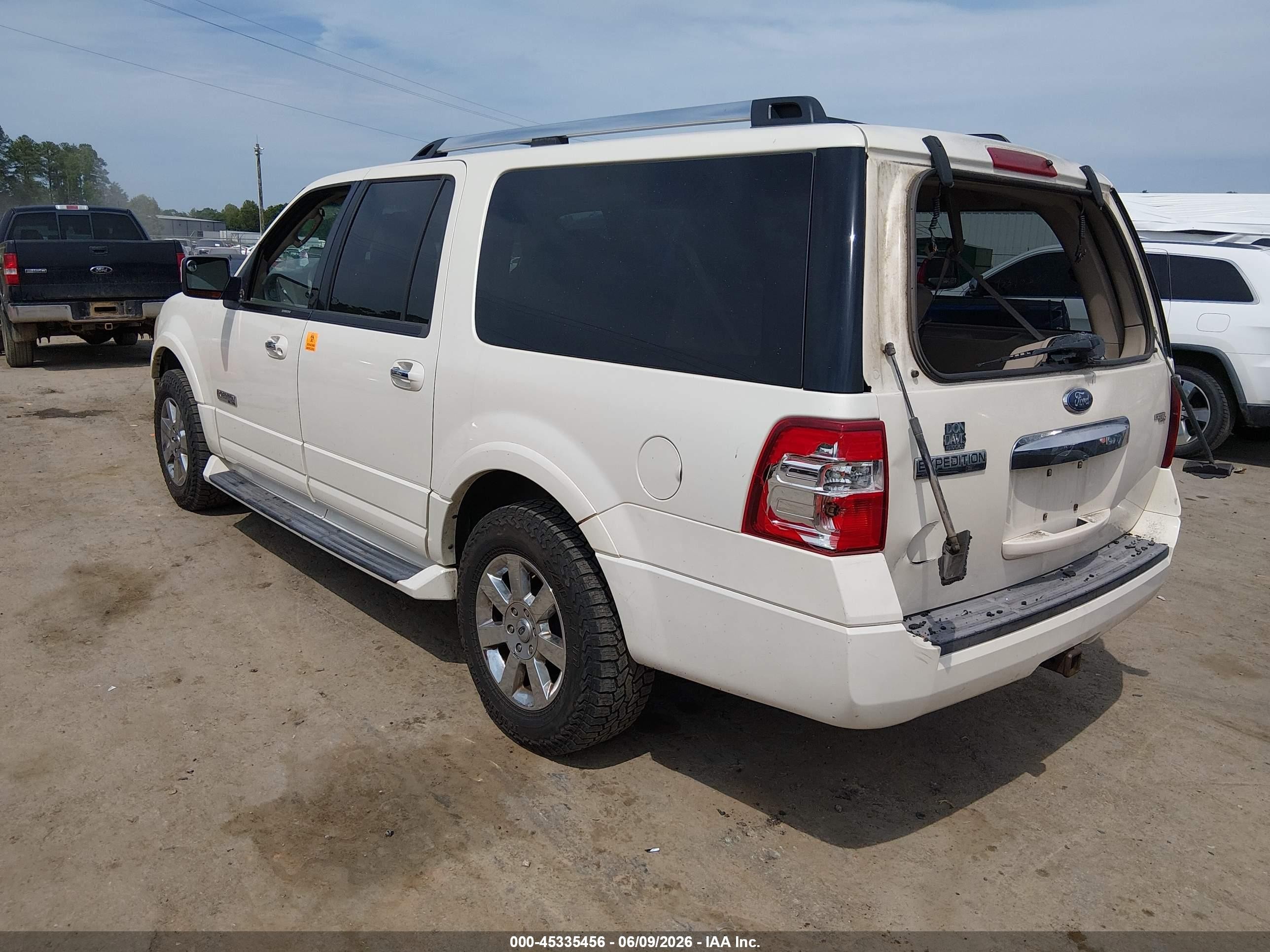 2008 Ford Expedition El Limited Белый vin: 1FMFK19558LA27774