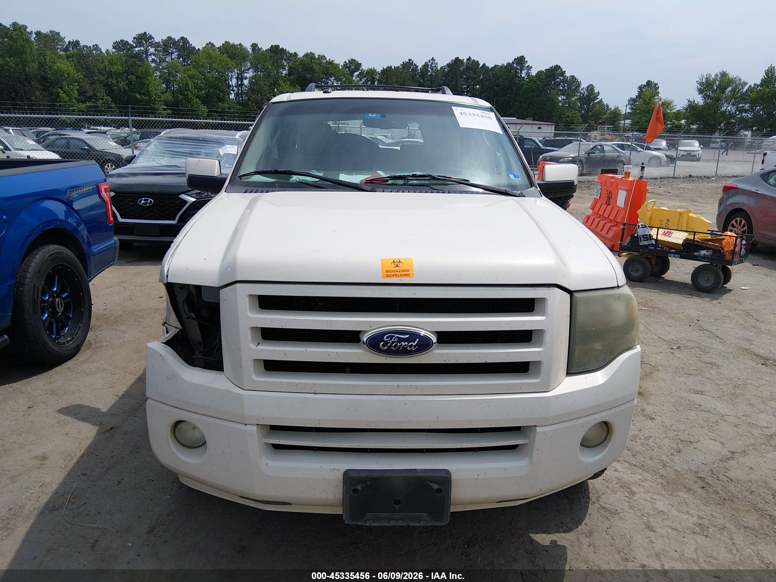 2008 Ford Expedition El Limited Белый vin: 1FMFK19558LA27774