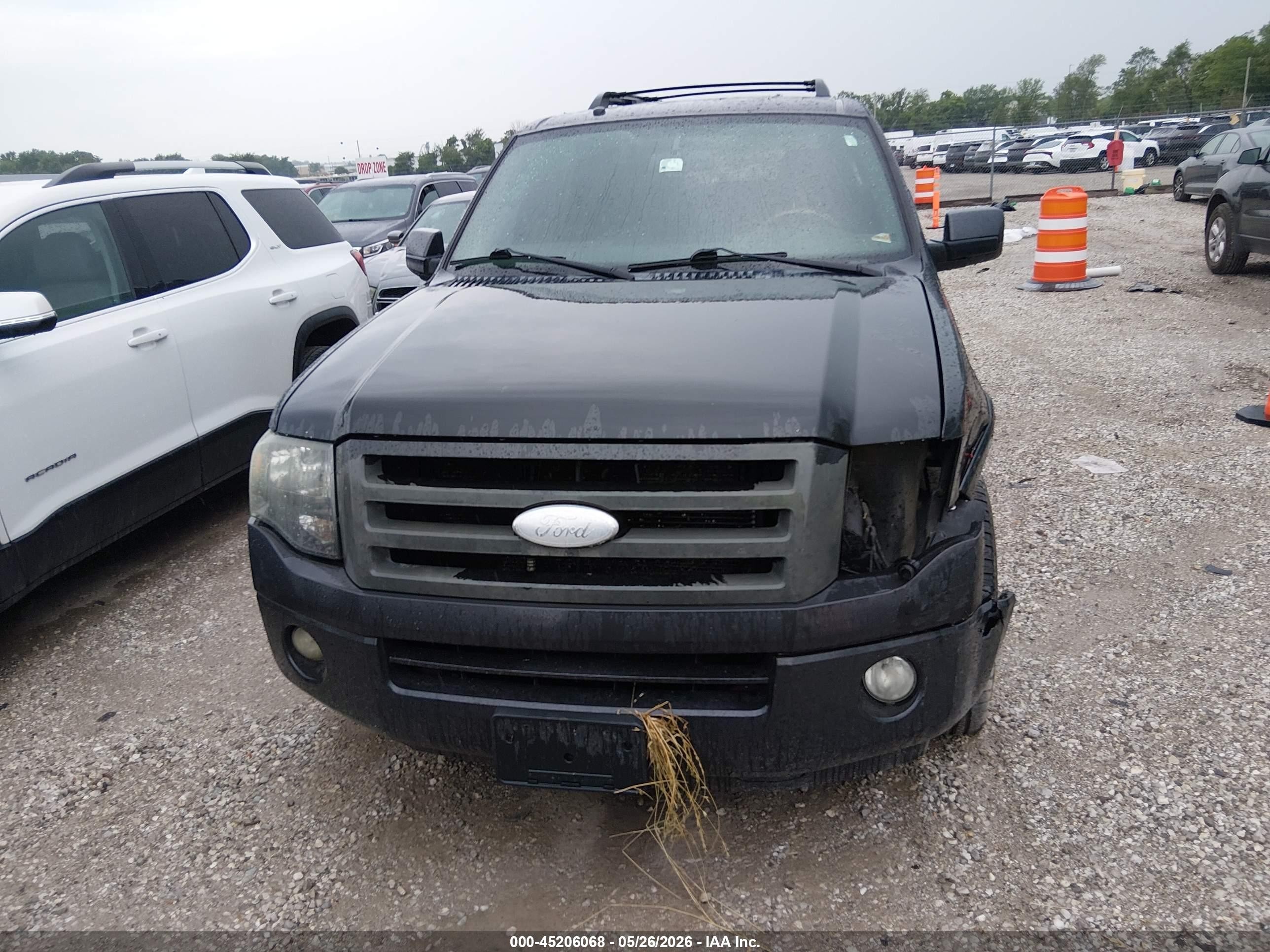 2007 Ford Expedition El Limited Black vin: 1FMFK19587LA90267