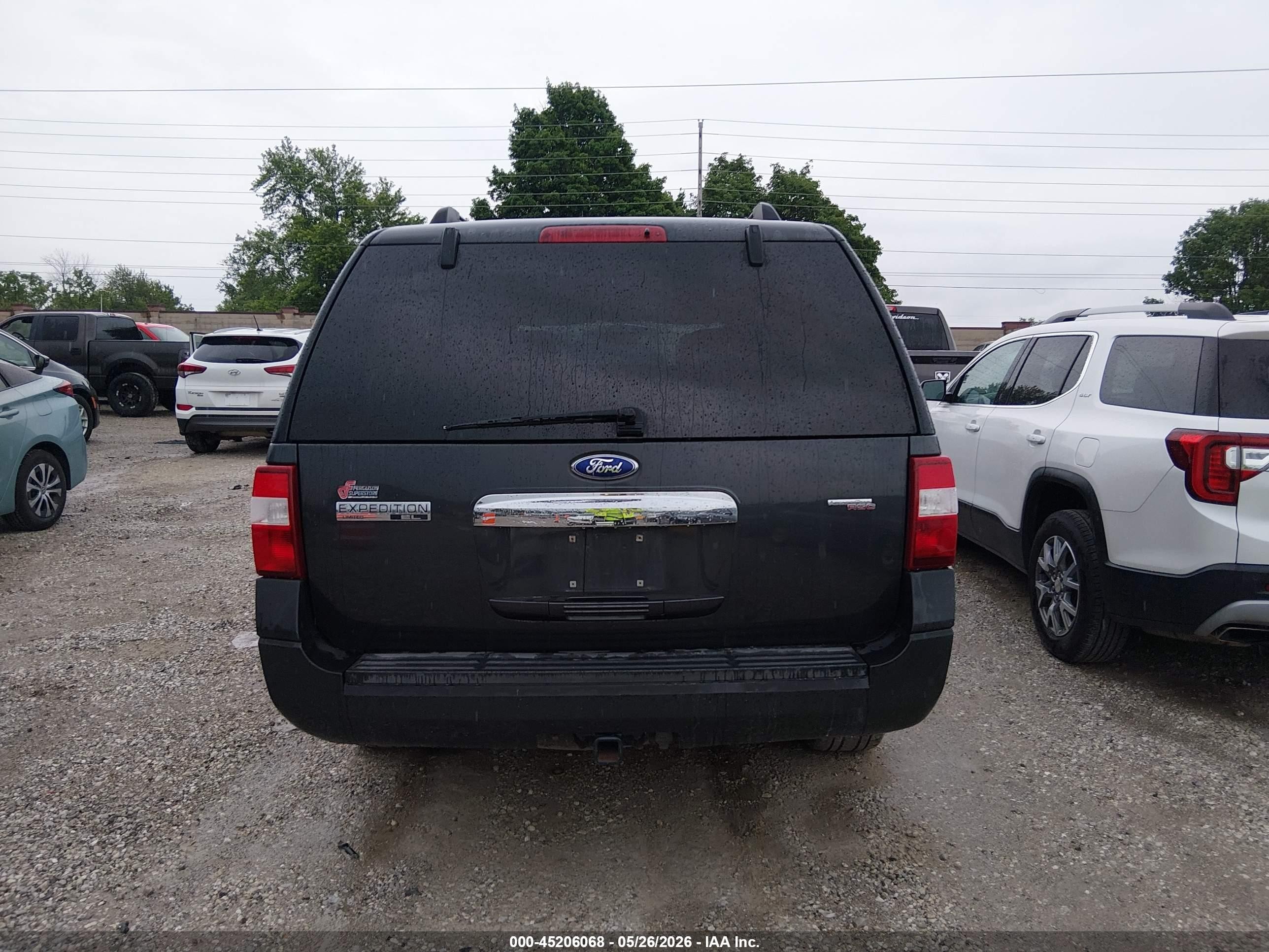 2007 Ford Expedition El Limited Black vin: 1FMFK19587LA90267