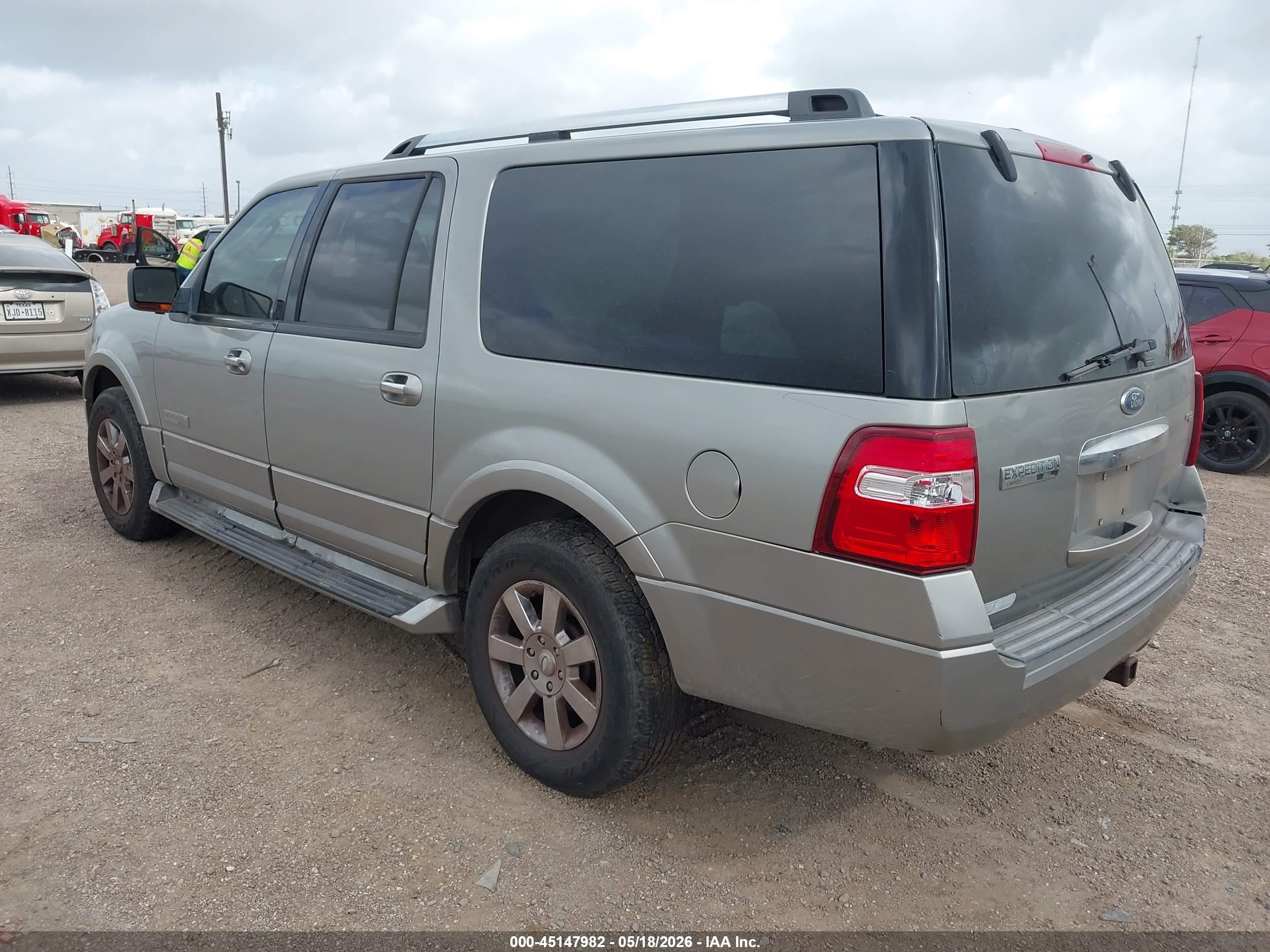 2008 Ford Expedition El Limited Серый vin: 1FMFK19588LA11620