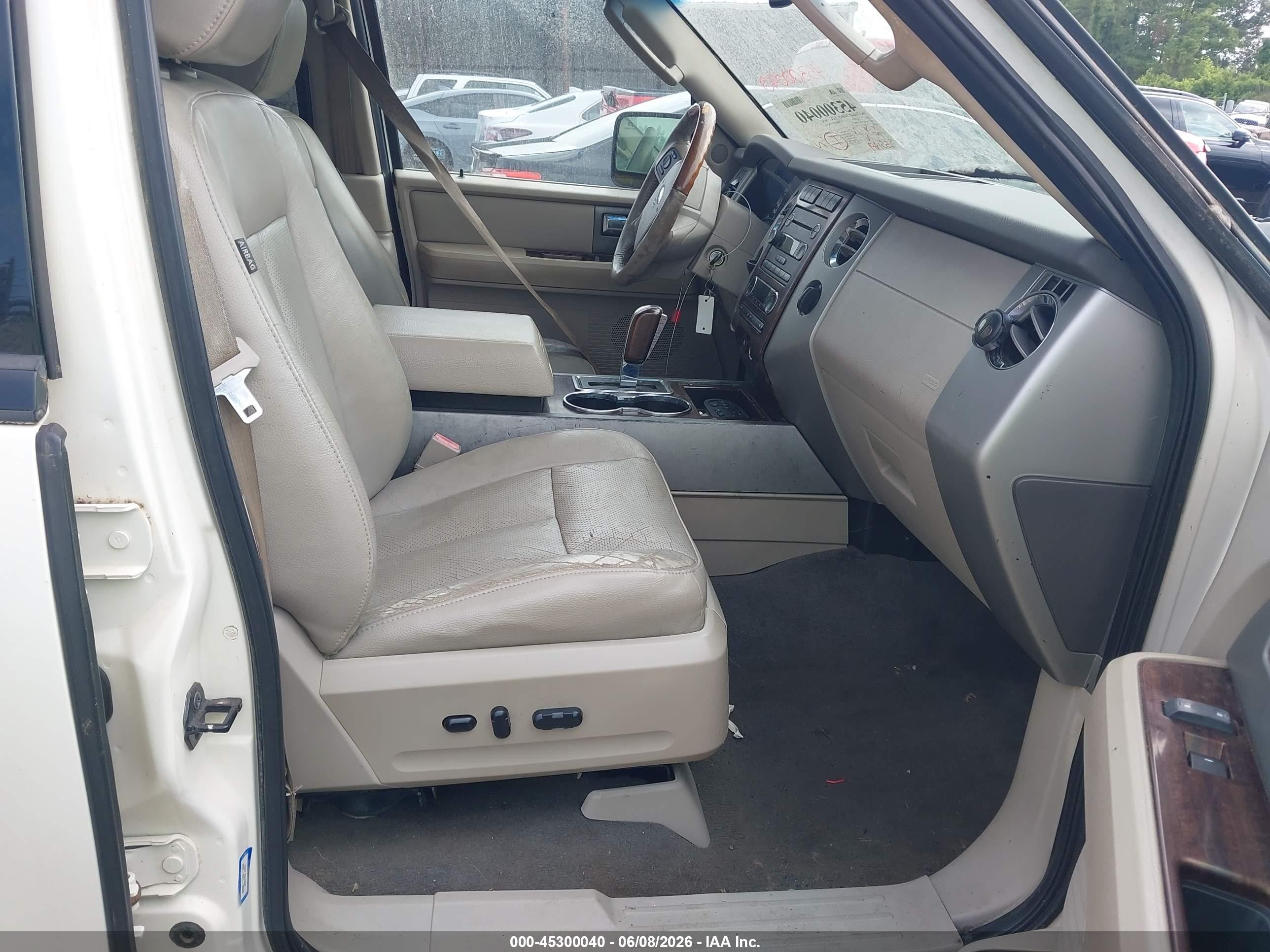 2008 Ford Expedition El Limited White vin: 1FMFK19598LA05065