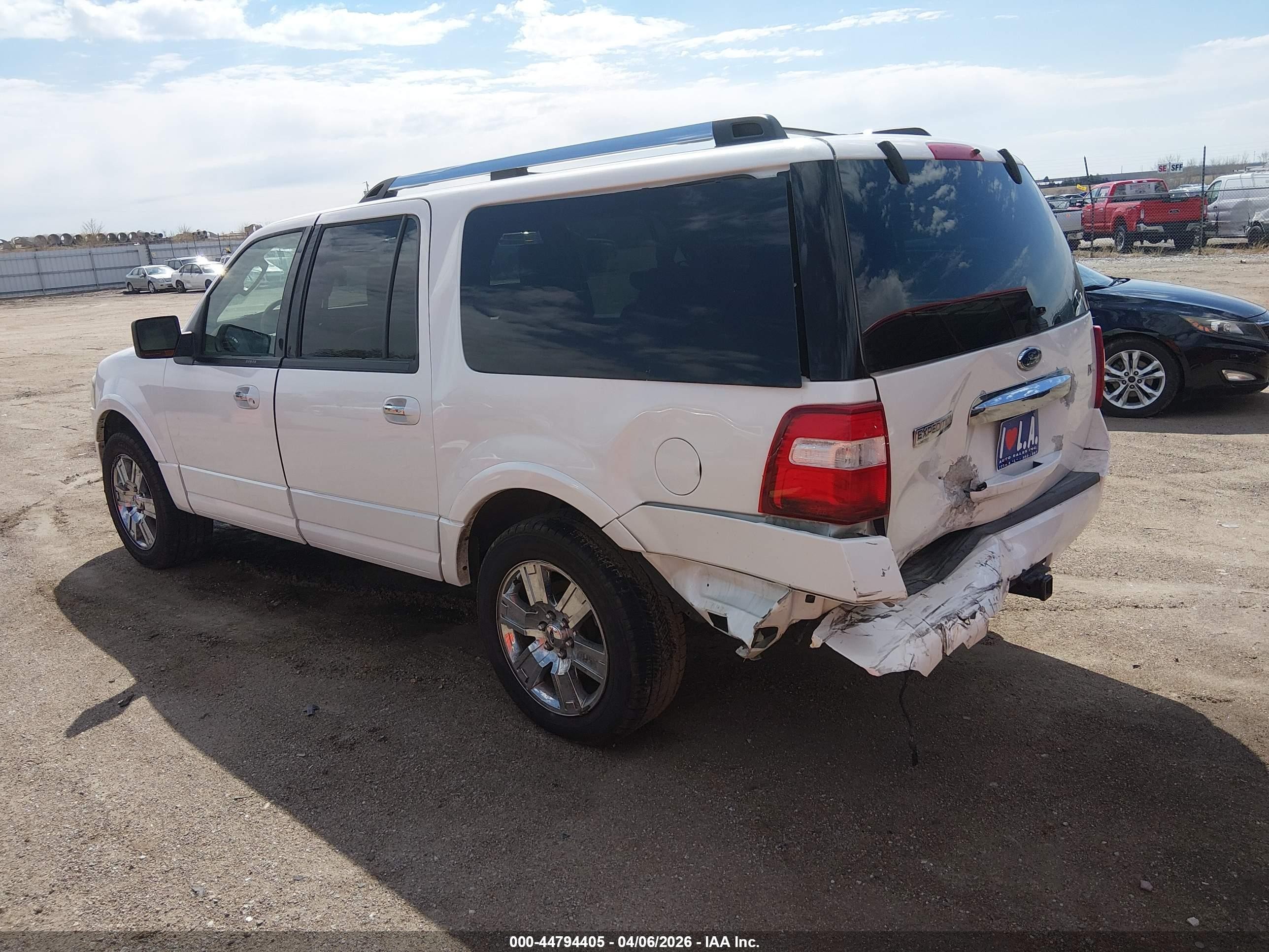 2009 Ford Expedition El Limited White vin: 1FMFK20509LA05637