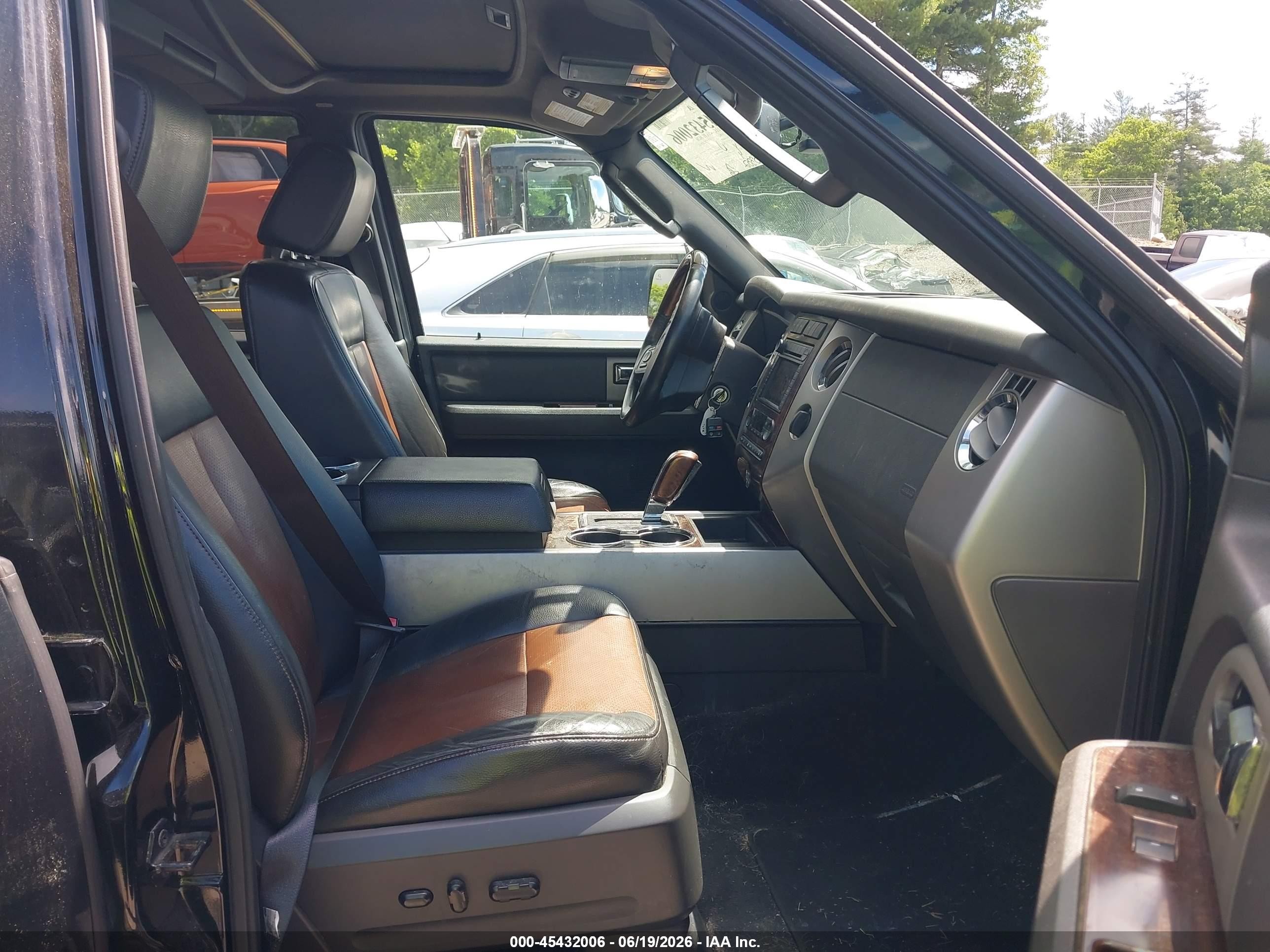 2007 Ford Expedition El Limited Black vin: 1FMFK20517LA02873