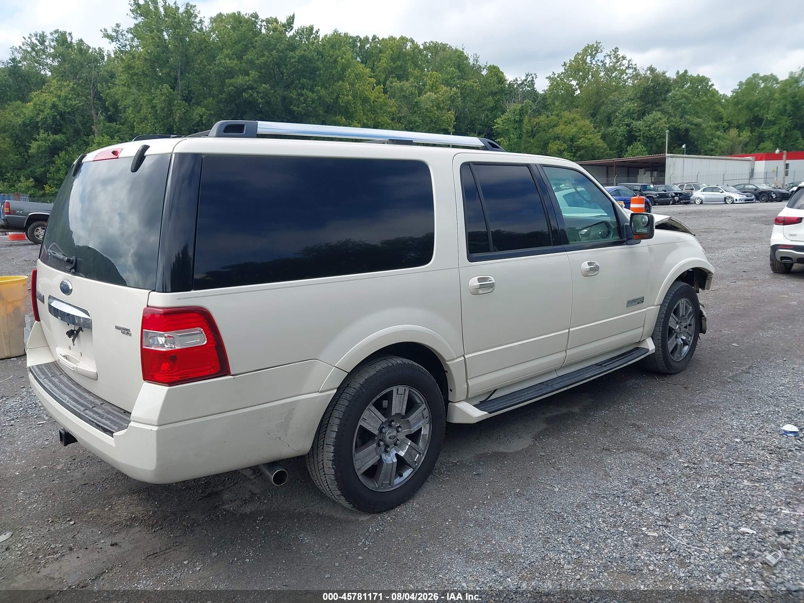 2007 Ford Expedition El Limited White vin: 1FMFK20517LA31807