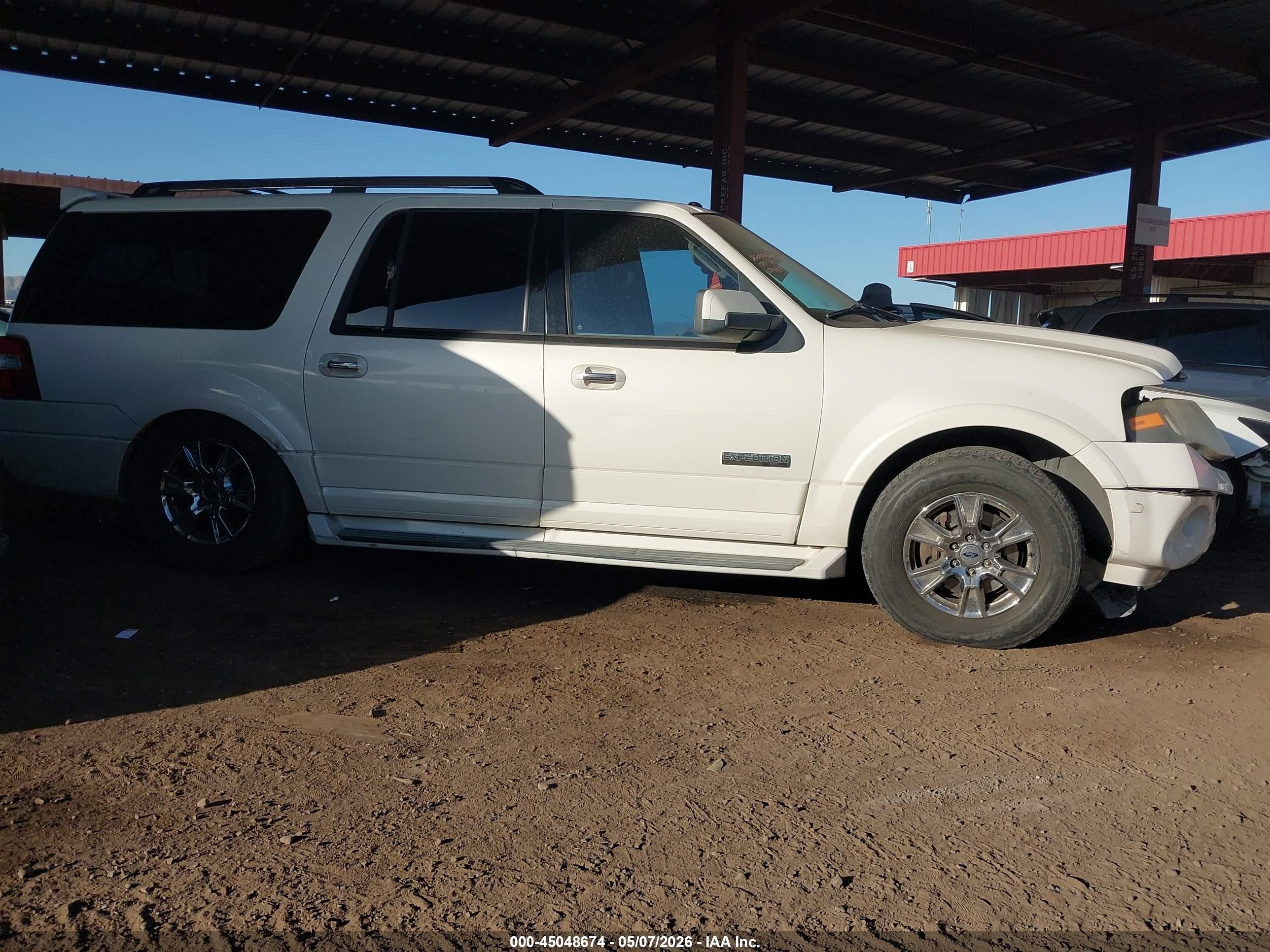 2007 Ford Expedition El Limited White vin: 1FMFK20527LA06849