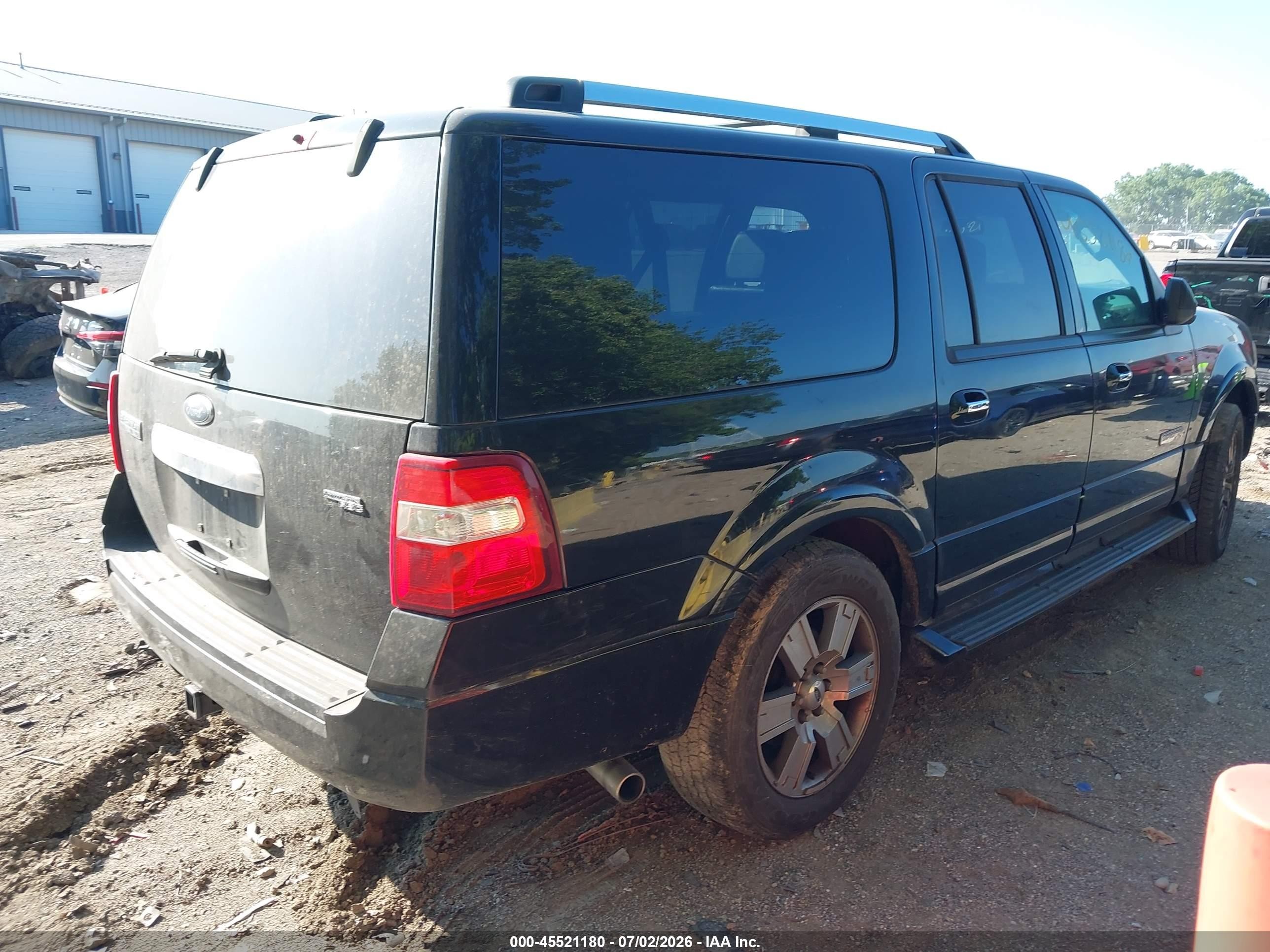 2007 Ford Expedition El Limited Black vin: 1FMFK20527LA32884