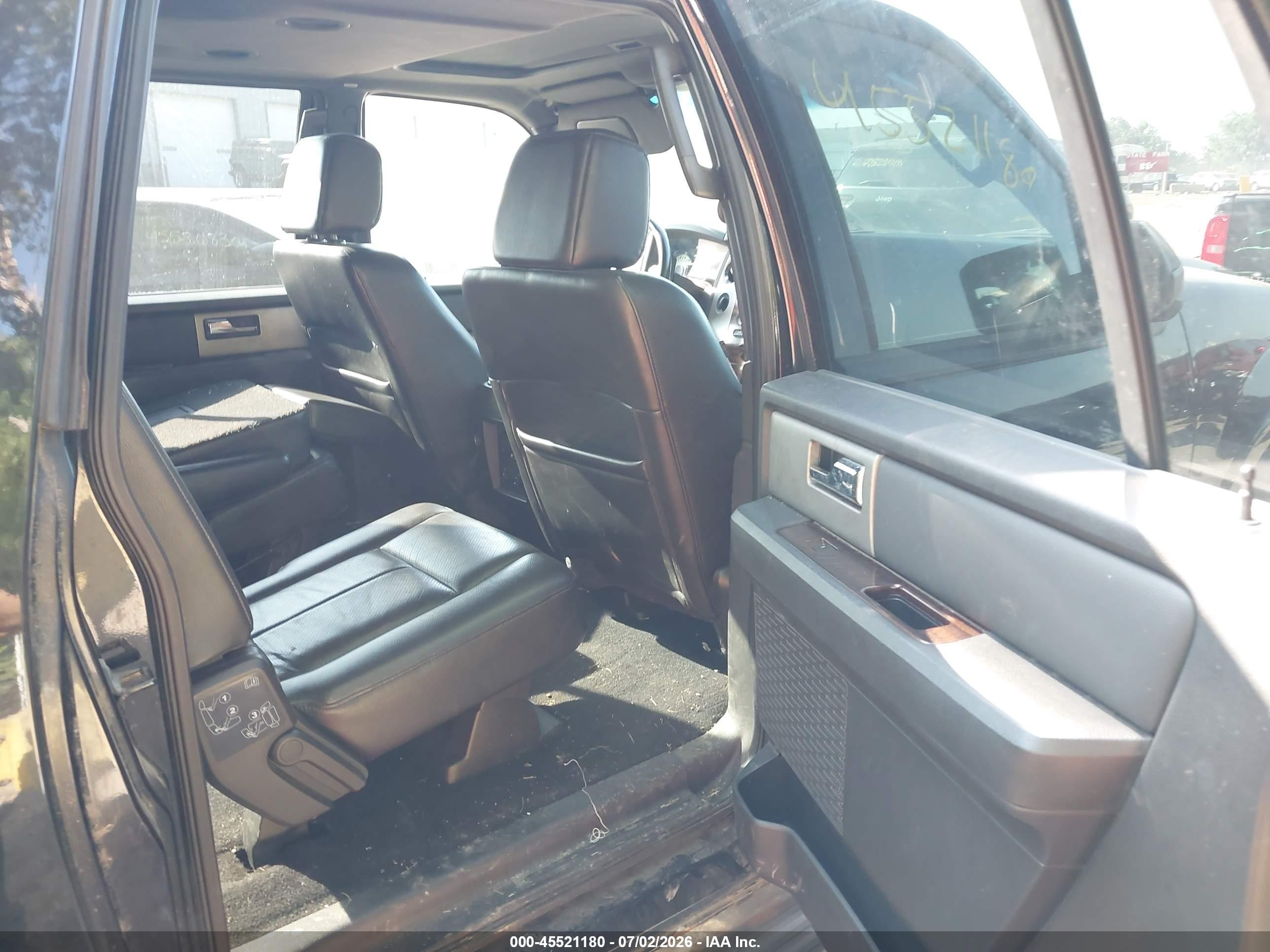 2007 Ford Expedition El Limited Black vin: 1FMFK20527LA32884