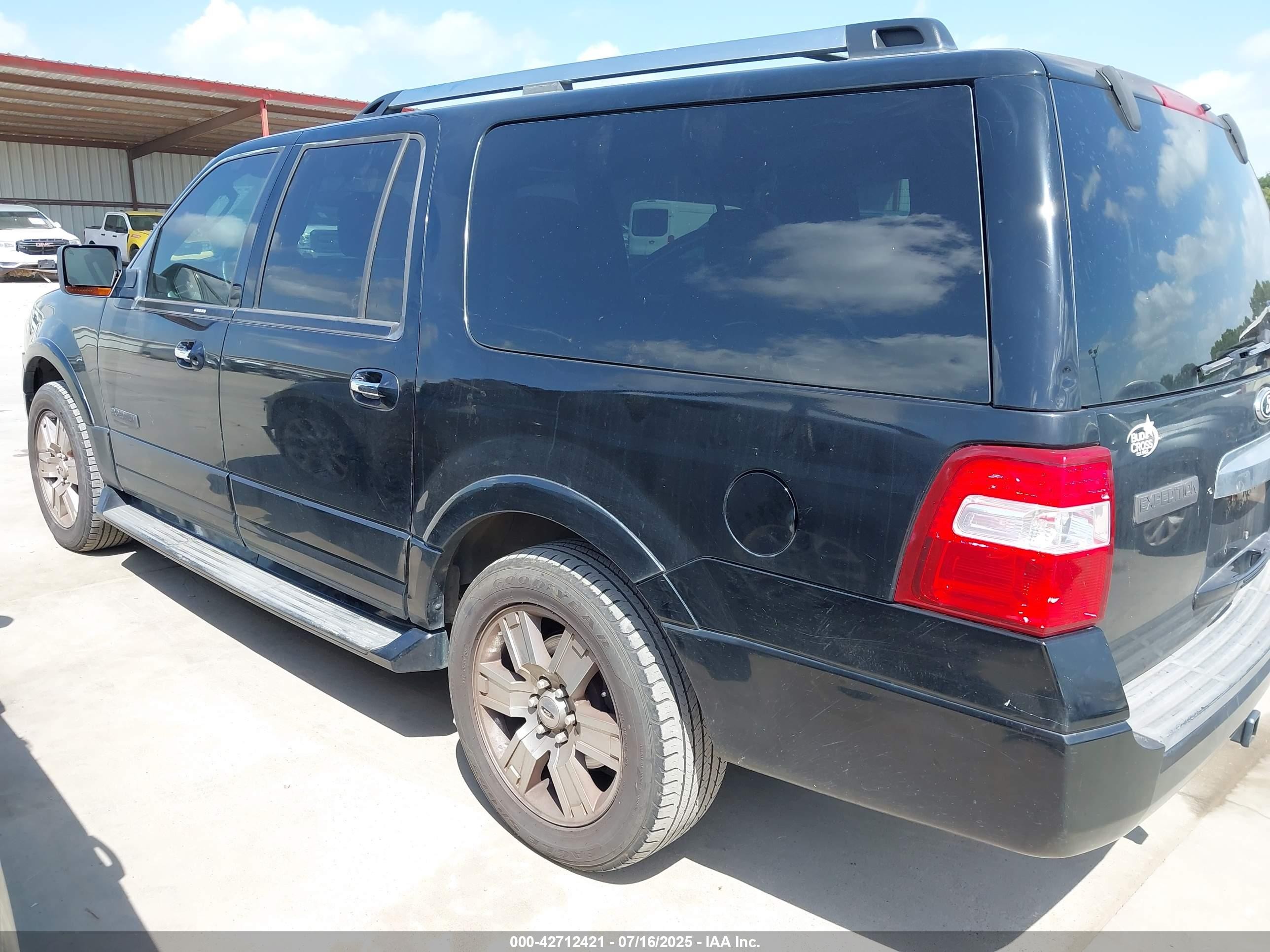 2007 Ford Expedition El Limited Black vin: 1FMFK20537LA89904