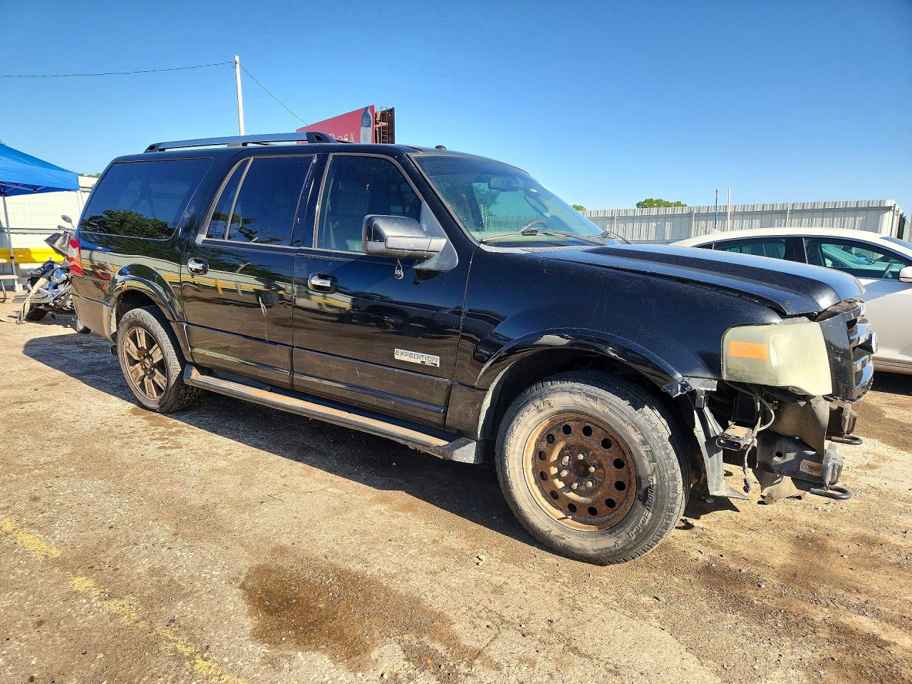 2008 Ford Expedition El Limited Черный vin: 1FMFK20548LA51793