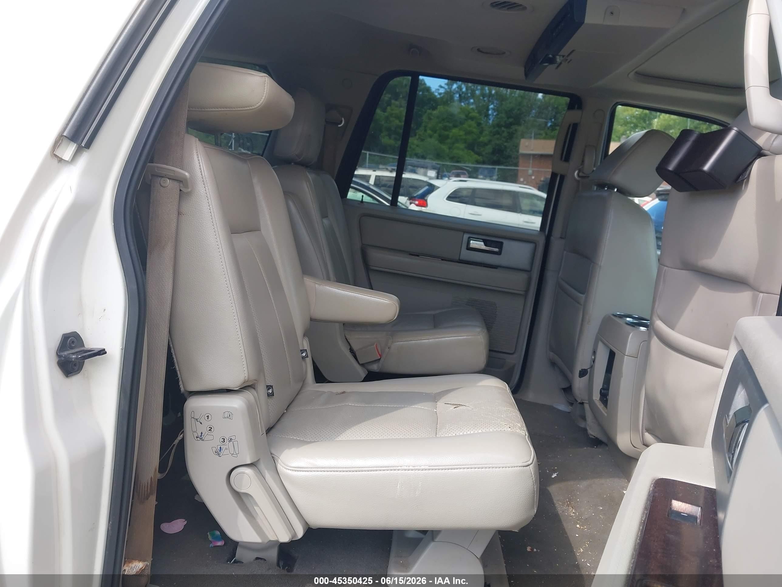 2007 Ford Expedition El Limited White vin: 1FMFK20557LA06103