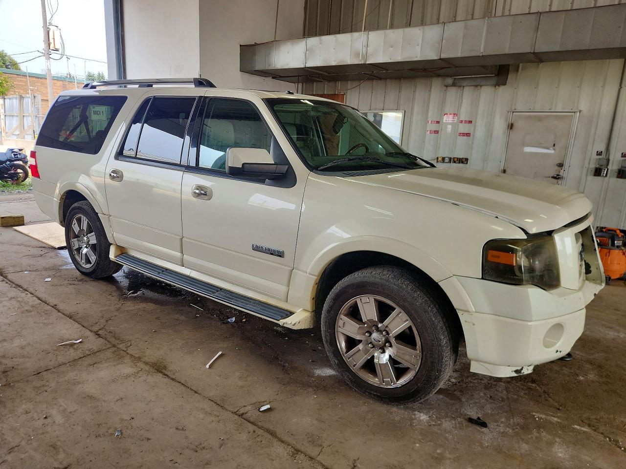 2008 Ford Expedition El Limited White vin: 1FMFK20588LA56608