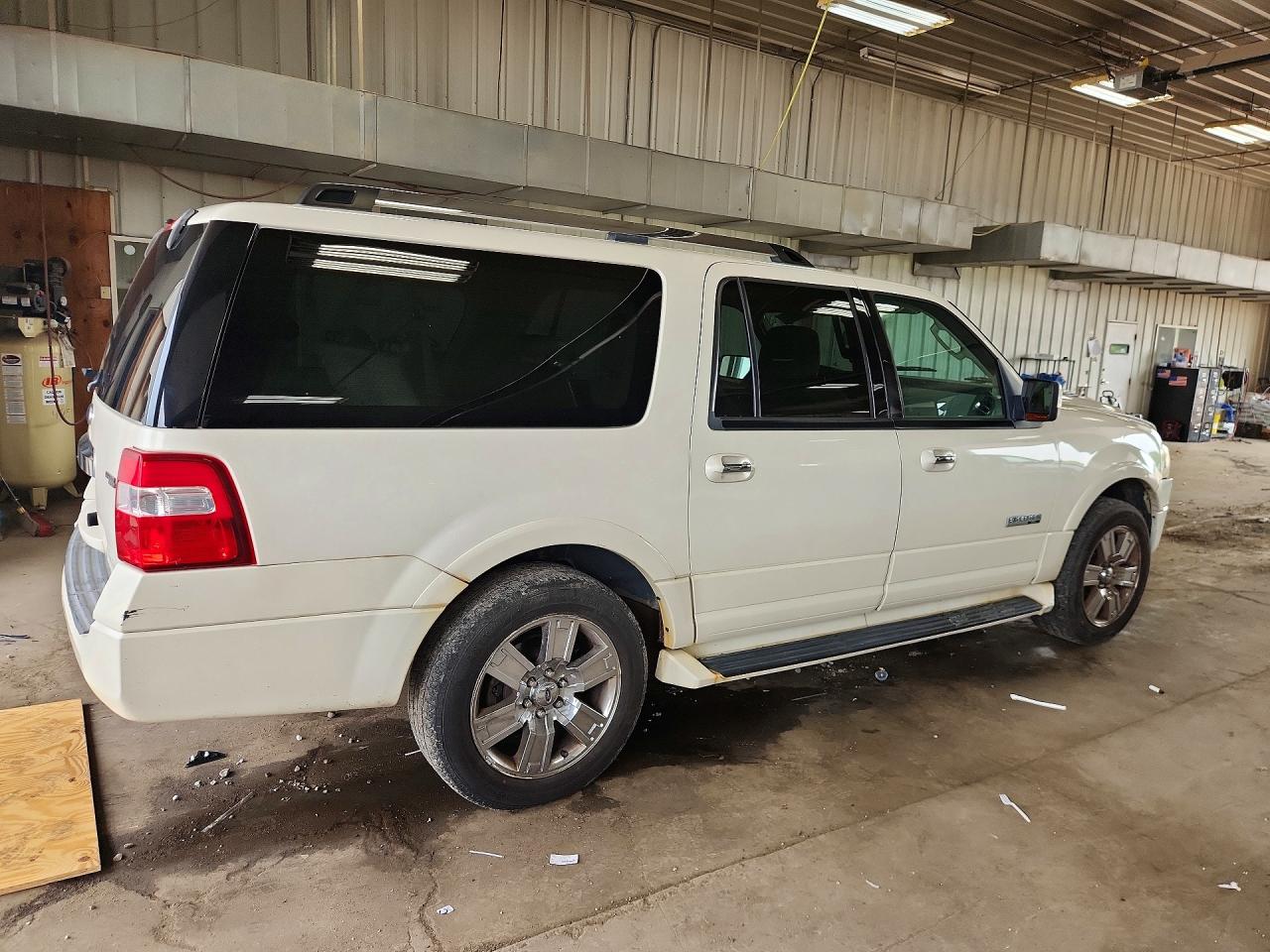 2008 Ford Expedition El Limited White vin: 1FMFK20588LA56608