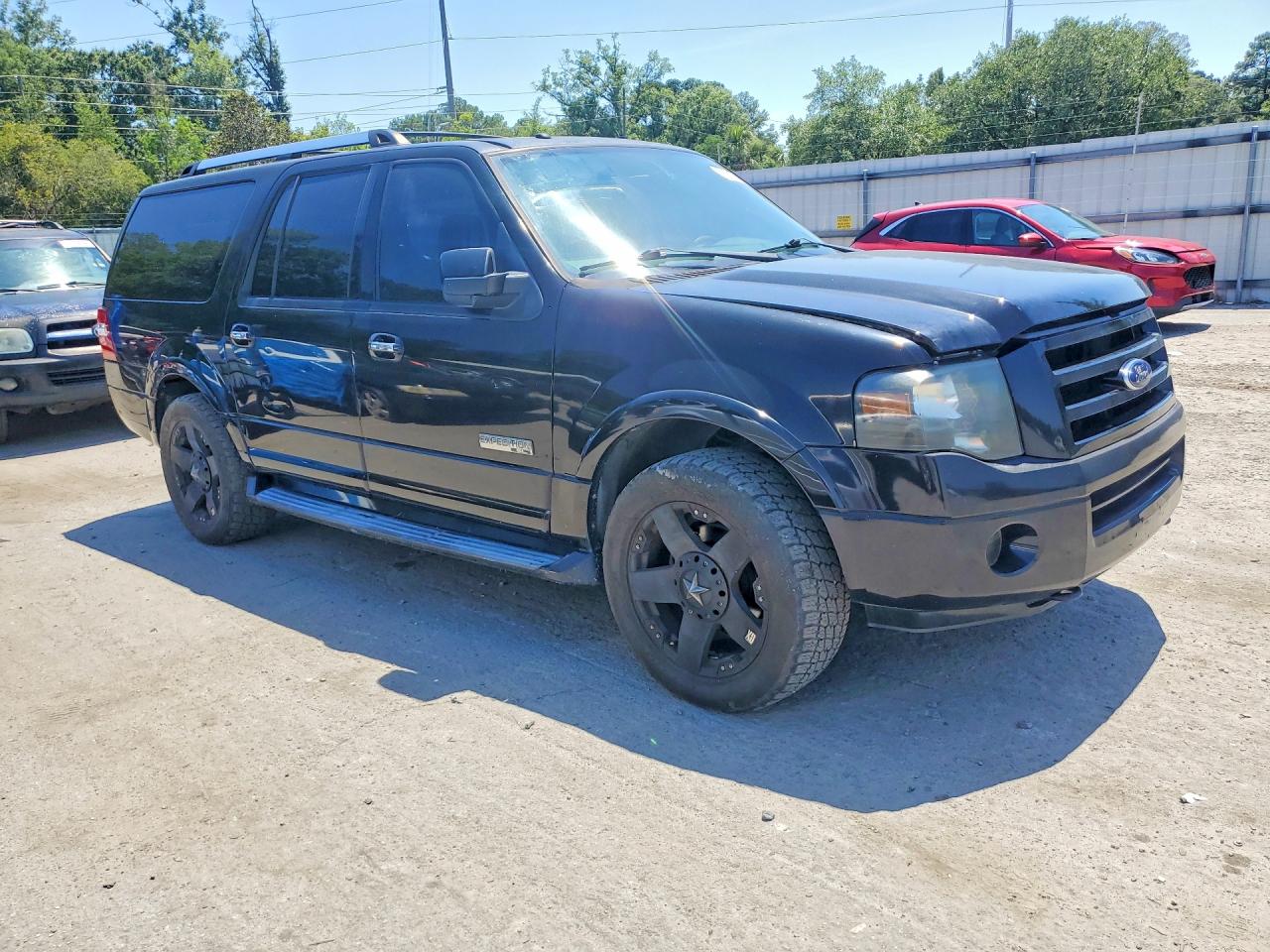 2007 Ford Expedition El Limited Black vin: 1FMFK20597LA89907