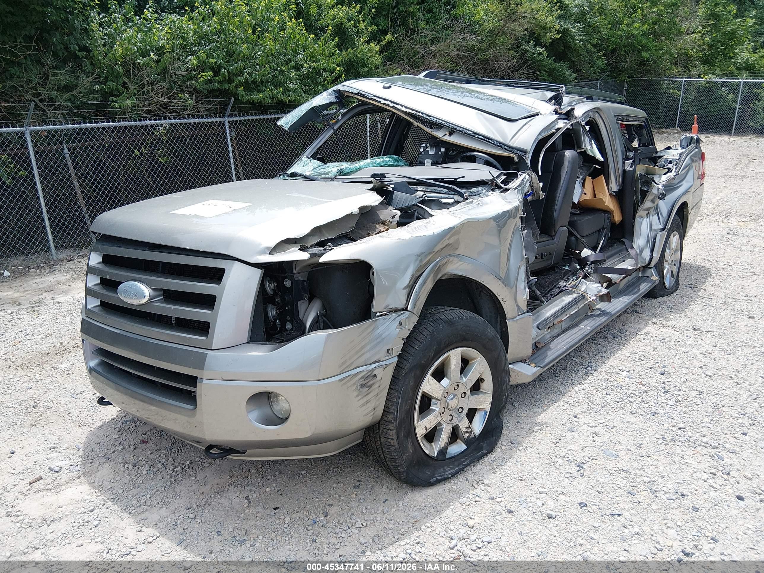 2008 Ford Expedition El Limited Silver vin: 1FMFK20598LA28350