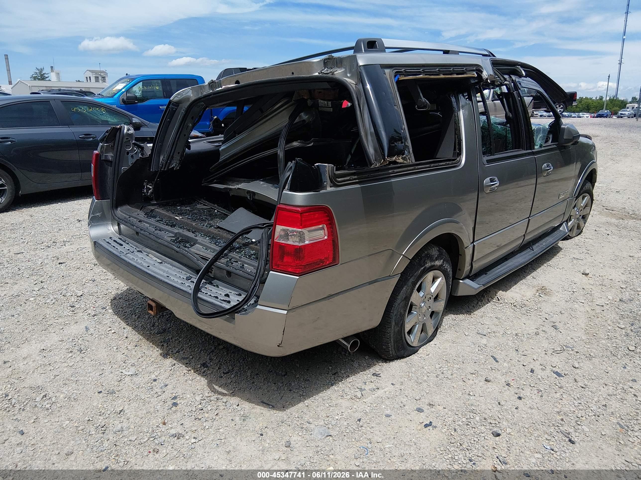 2008 Ford Expedition El Limited Silver vin: 1FMFK20598LA28350