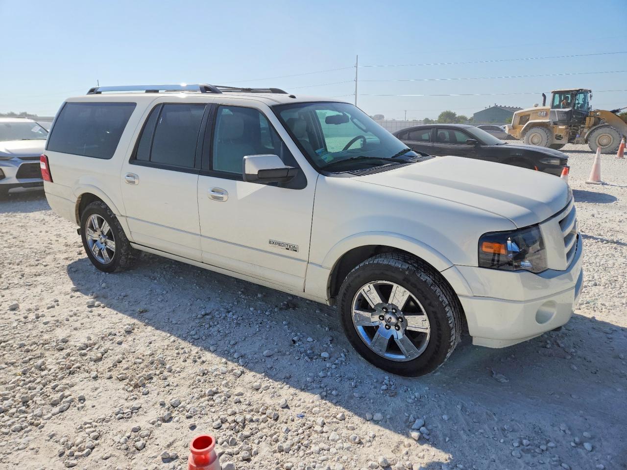 2008 Ford Expedition El Limited White vin: 1FMFK20598LA76141