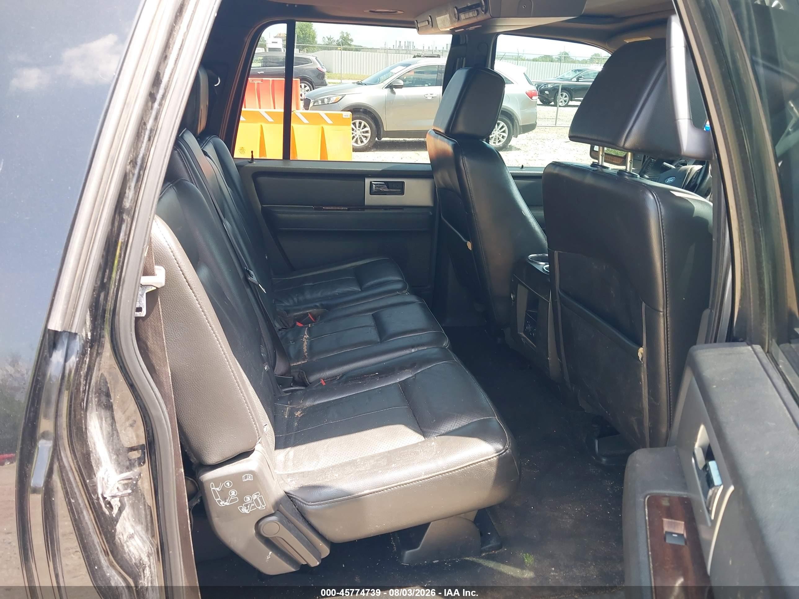 2008 Ford Expedition El Limited Black vin: 1FMFK20598LA80237