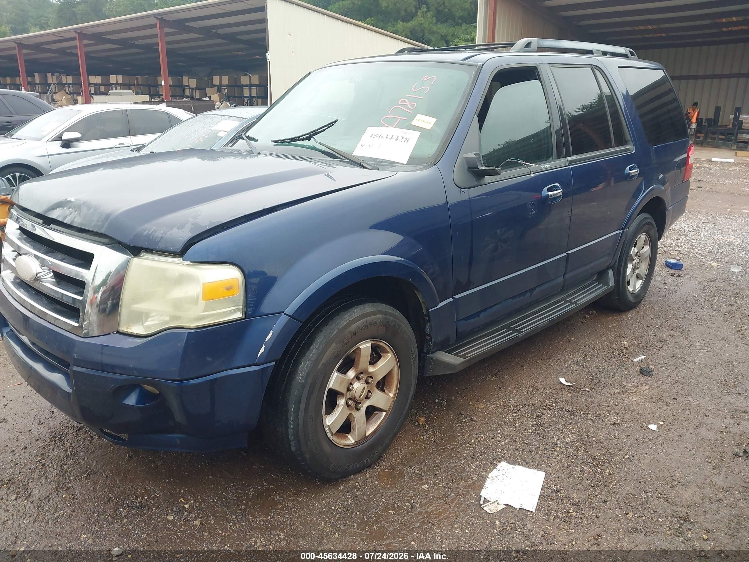 2009 Ford Expedition Xlt Blue vin: 1FMFU15509EA78153