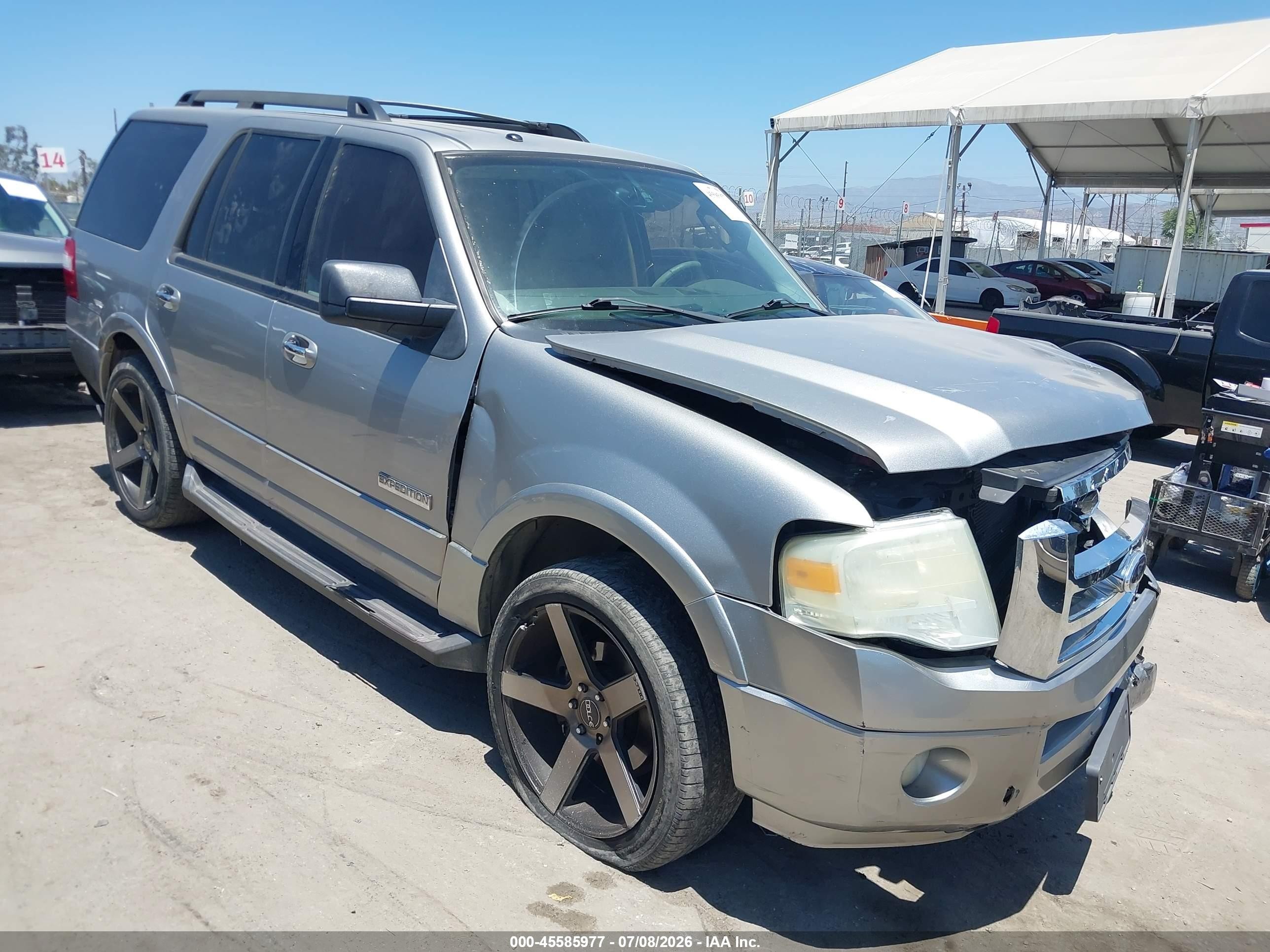 2008 Ford Expedition Xlt Silver vin: 1FMFU15528LA17154