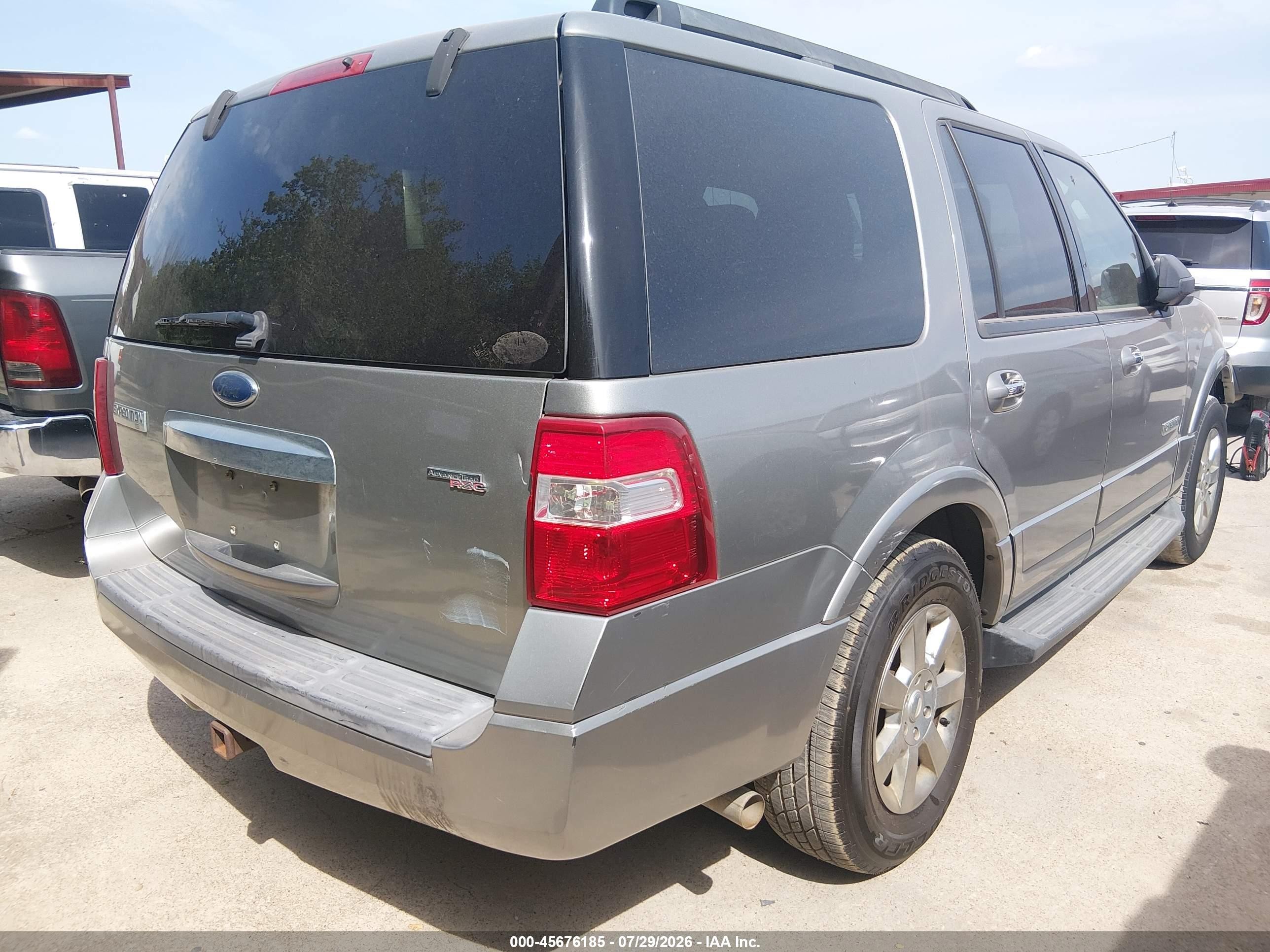 2008 Ford Expedition Xlt Gray vin: 1FMFU15528LA85437