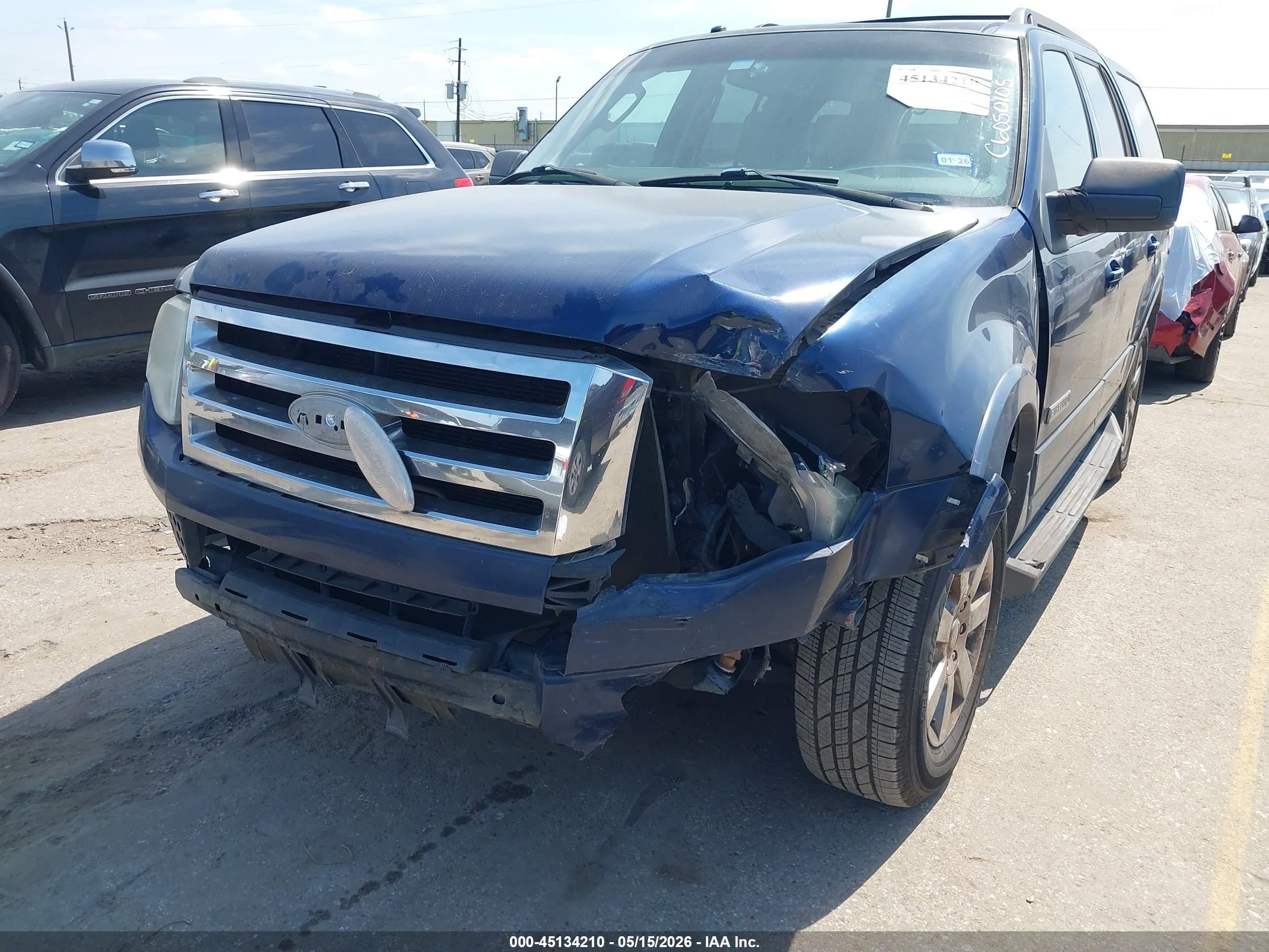 2008 Ford Expedition Xlt Blue vin: 1FMFU15538LA83065