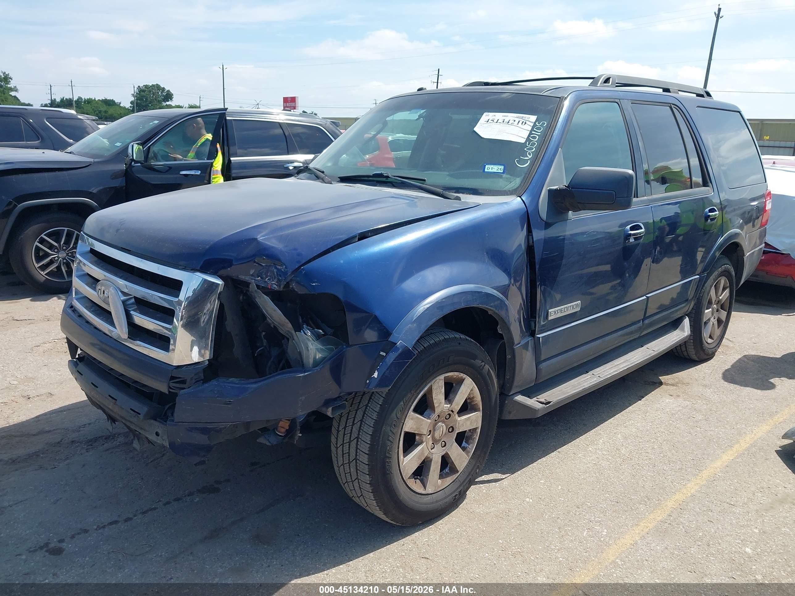 2008 Ford Expedition Xlt Blue vin: 1FMFU15538LA83065