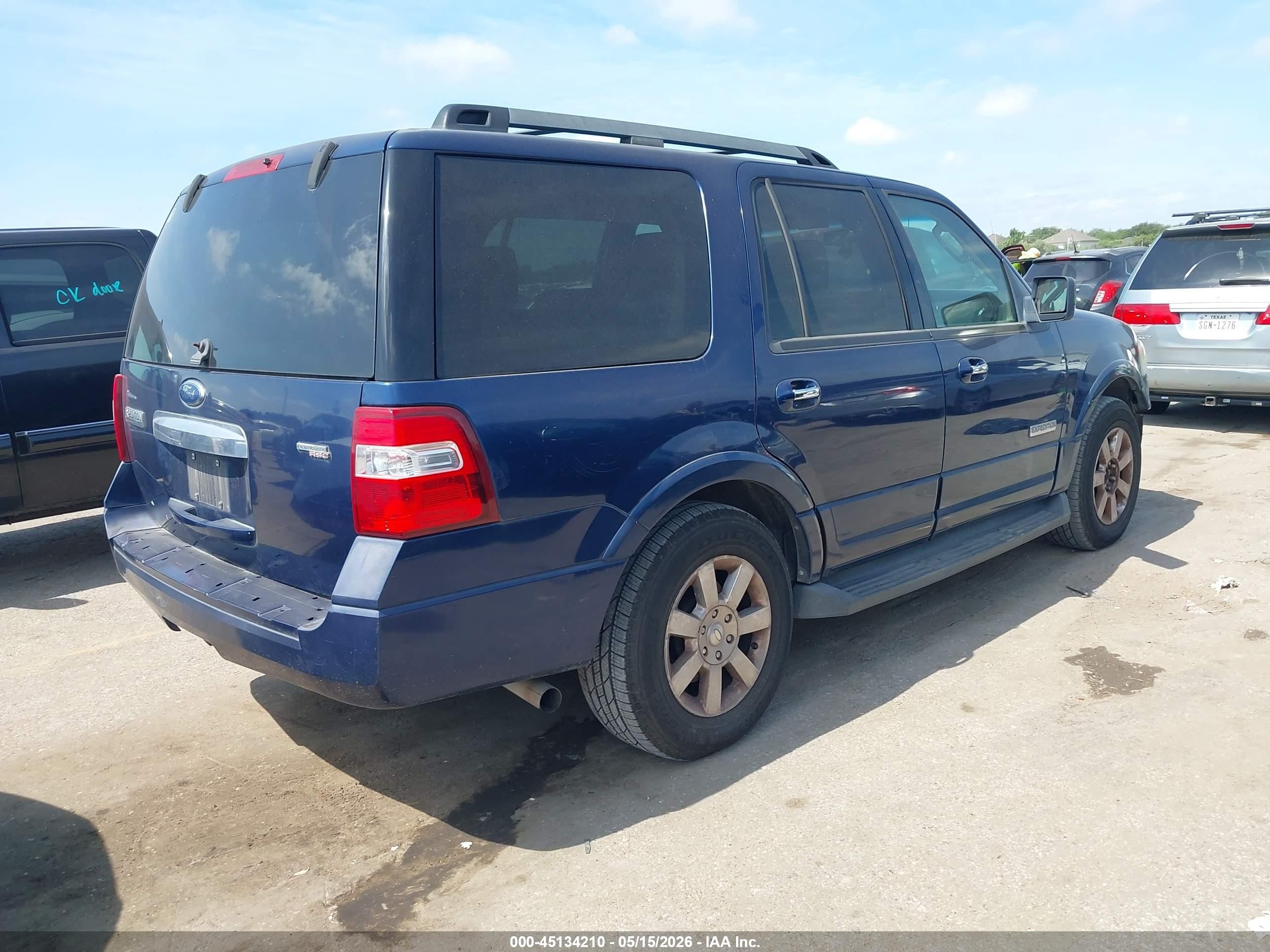 2008 Ford Expedition Xlt Blue vin: 1FMFU15538LA83065