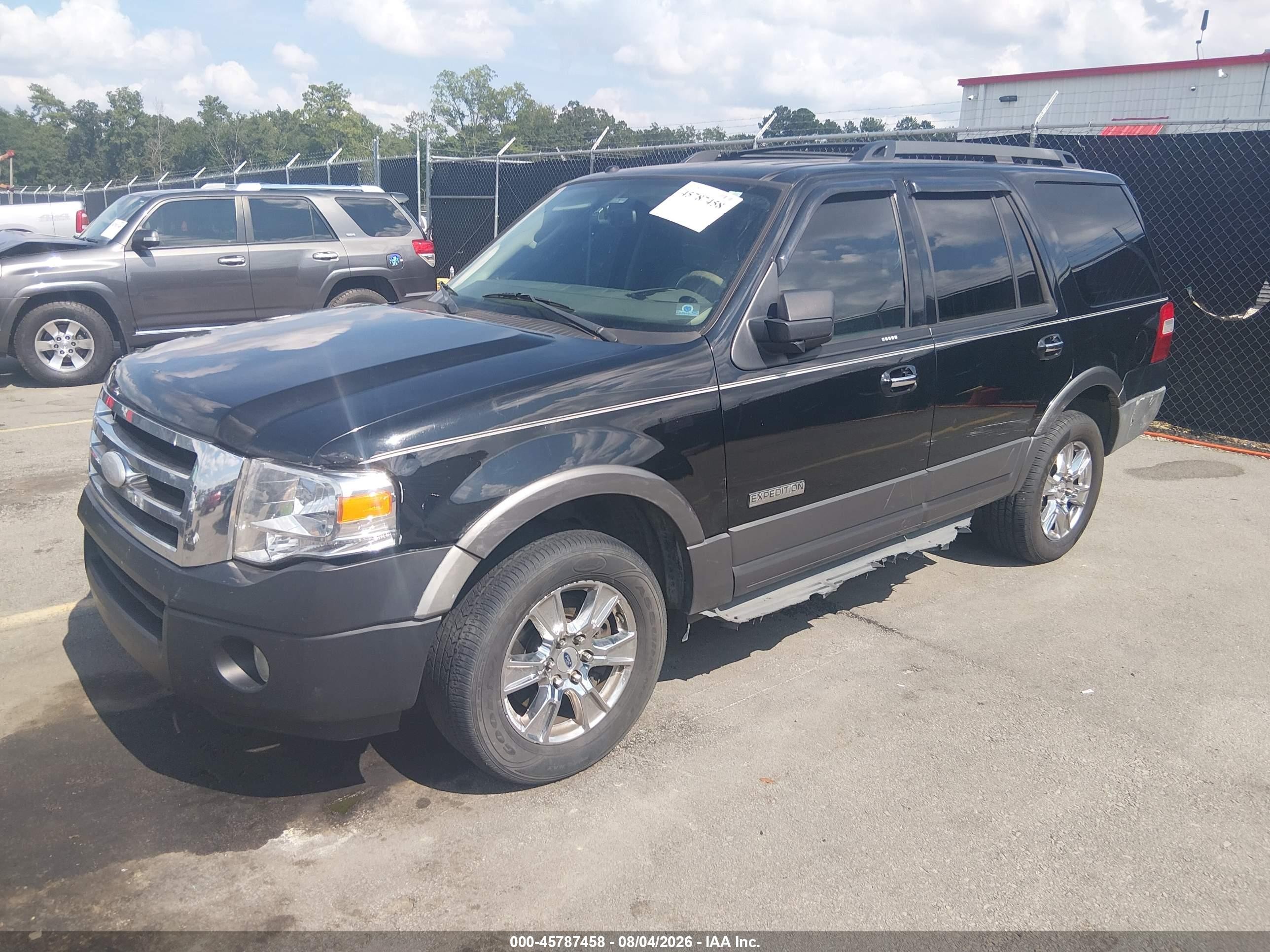 2007 Ford Expedition Xlt Black vin: 1FMFU15547LA56391