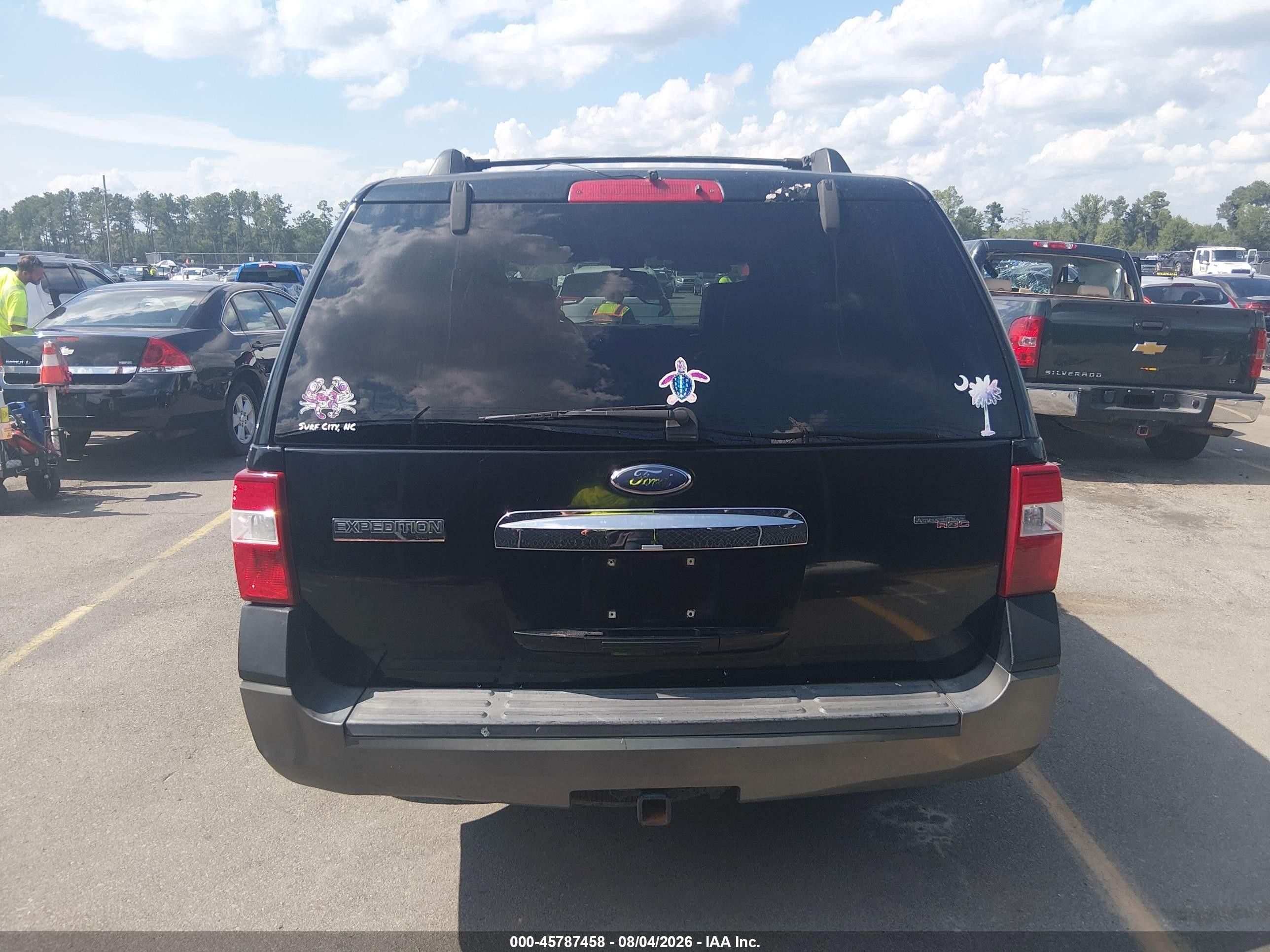 2007 Ford Expedition Xlt Black vin: 1FMFU15547LA56391