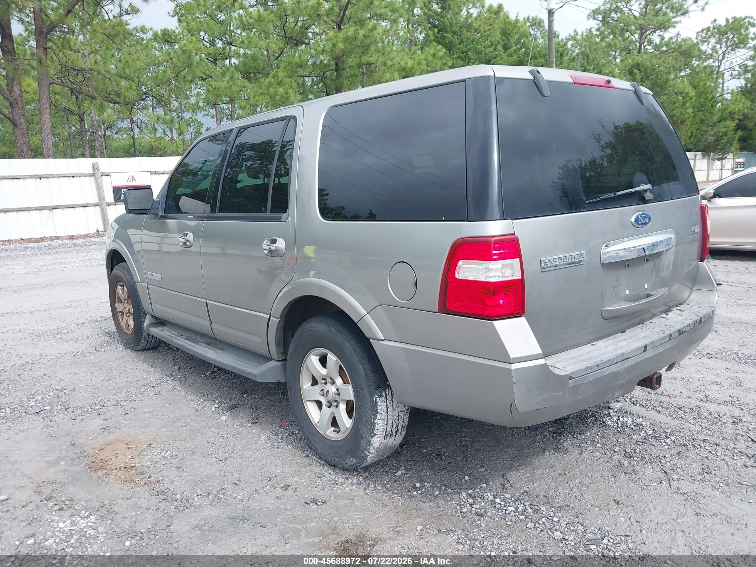2008 Ford Expedition Xlt Champagne vin: 1FMFU15548LA49622