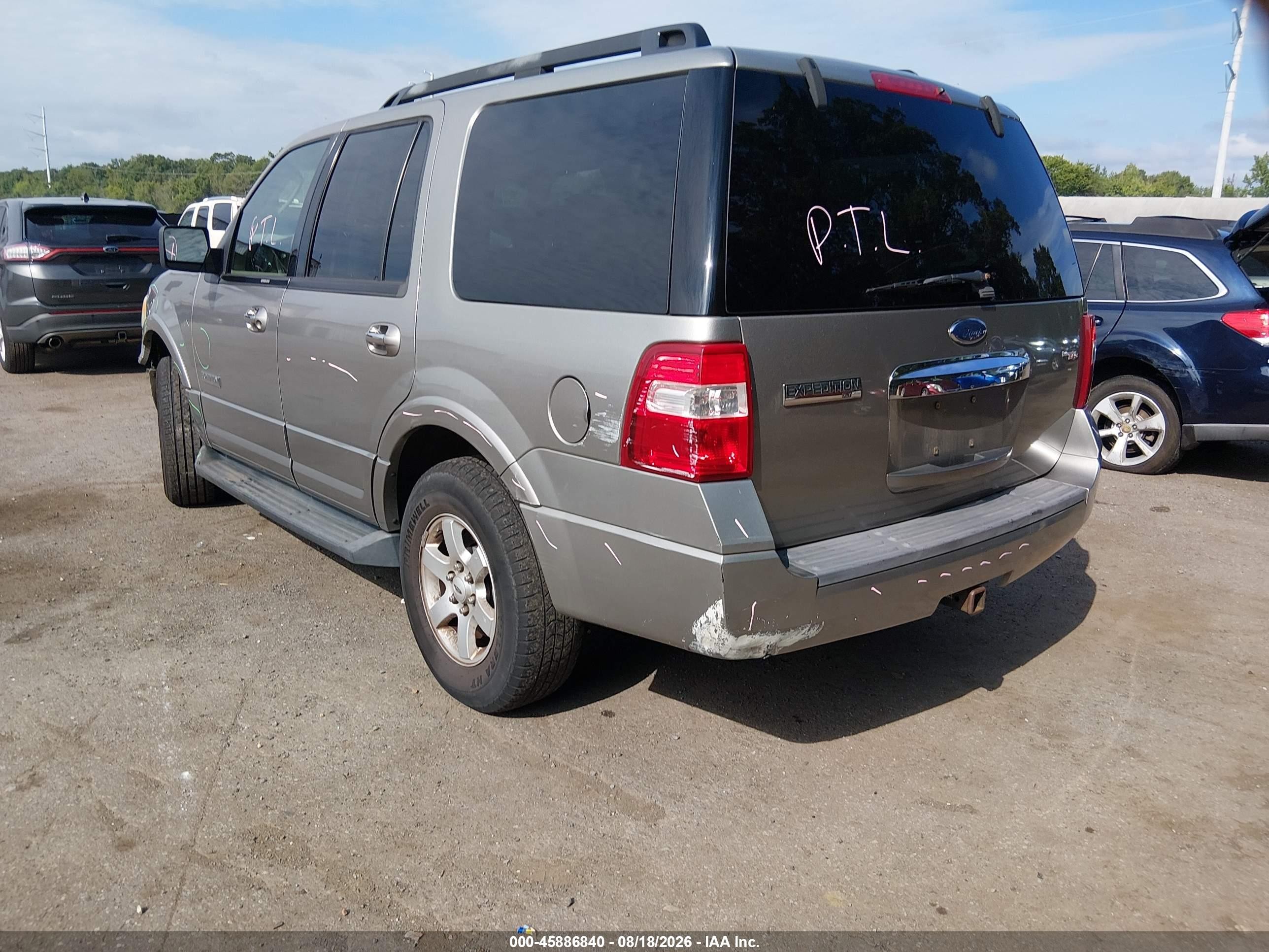 2008 Ford Expedition Xlt Silver vin: 1FMFU15558LA87456