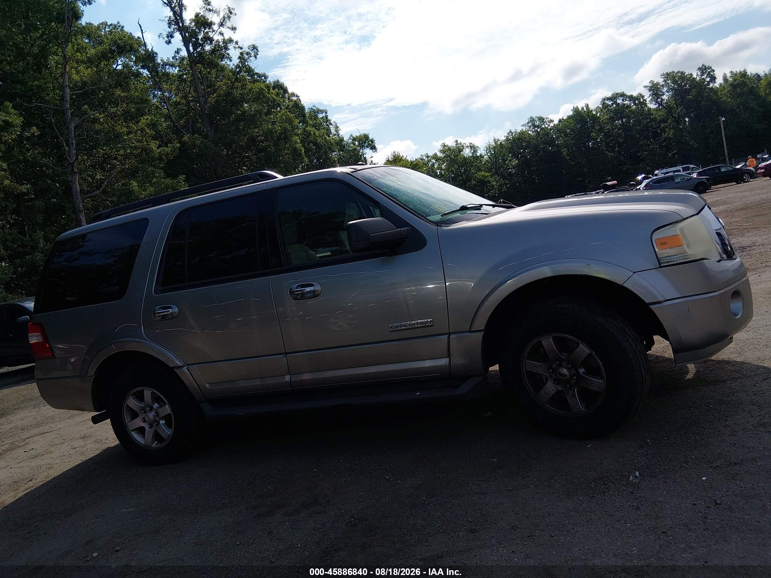 2008 Ford Expedition Xlt Silver vin: 1FMFU15558LA87456