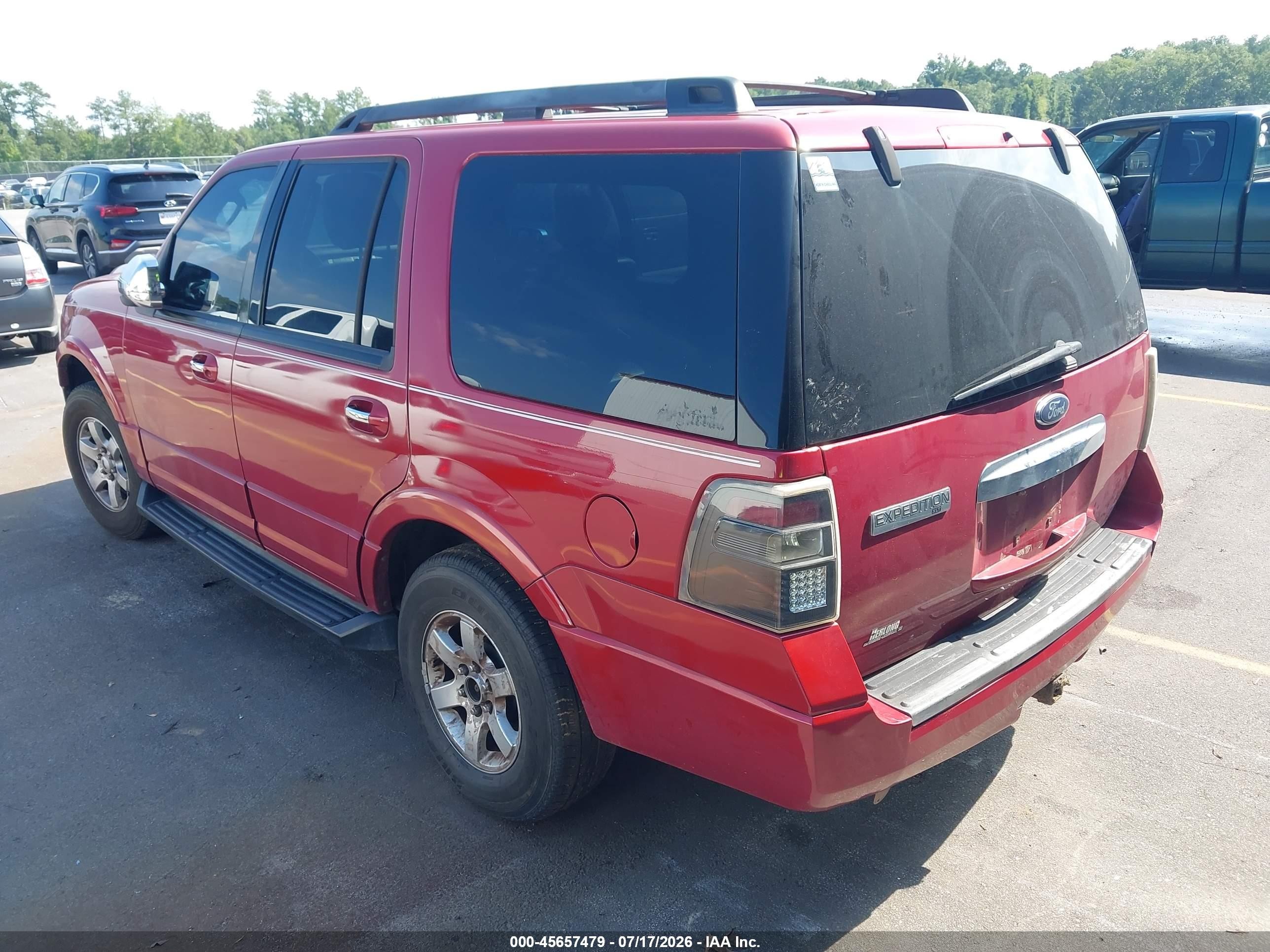 2009 Ford Expedition Xlt Red vin: 1FMFU15559LA02388