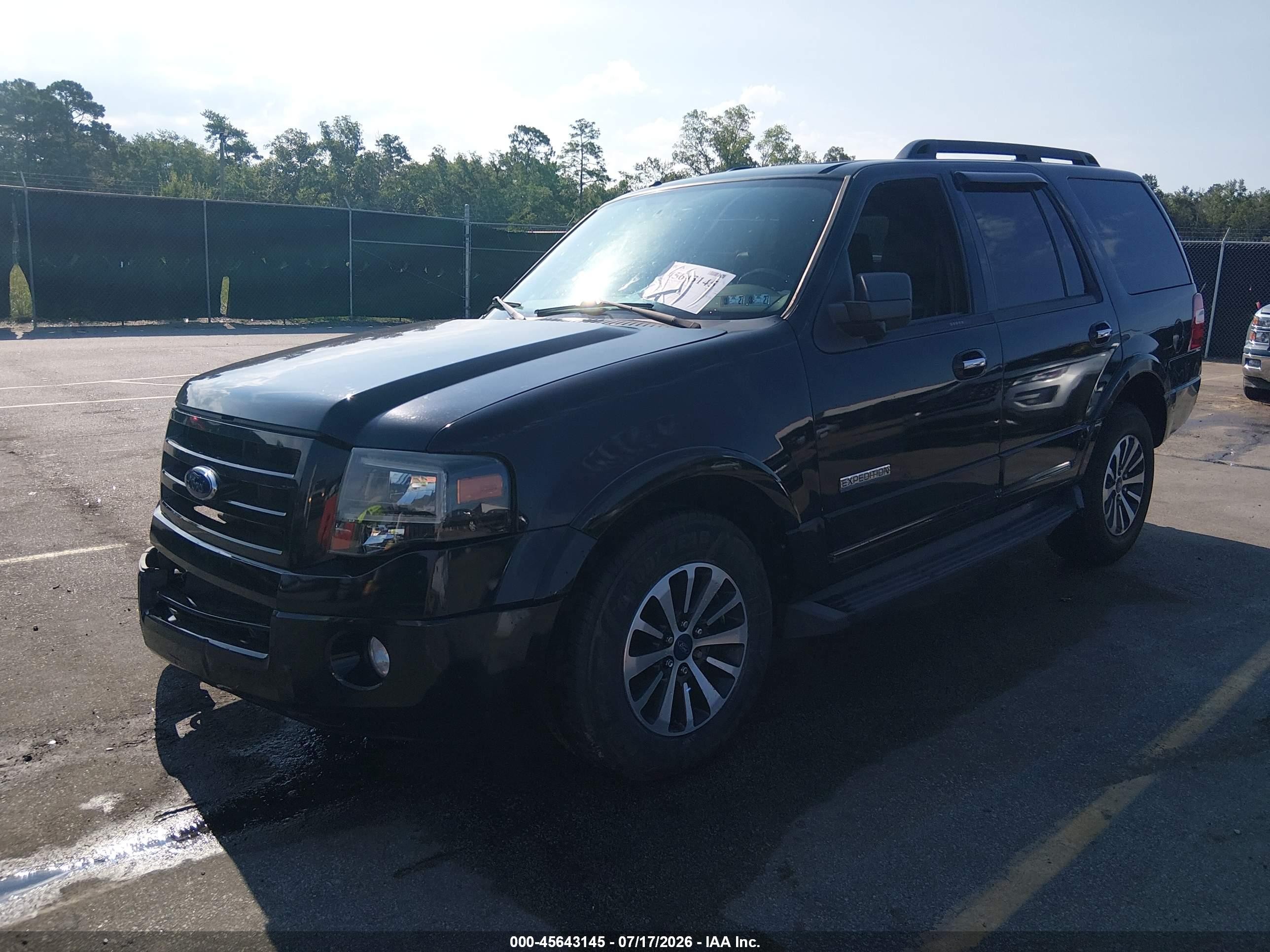 2008 Ford Expedition Xlt Black vin: 1FMFU16508LA06281