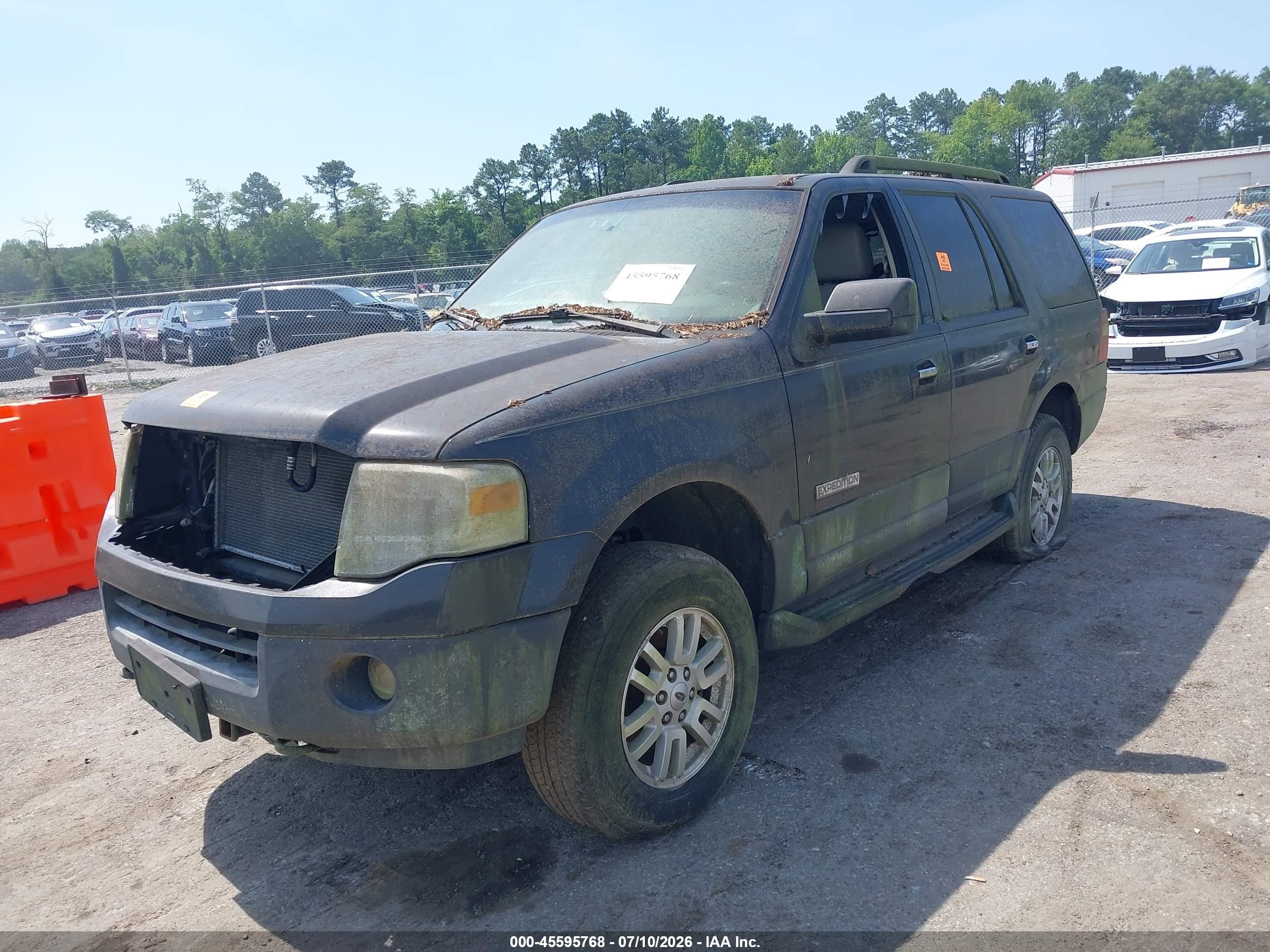 2007 Ford Expedition Xlt Black vin: 1FMFU165X7LA43269