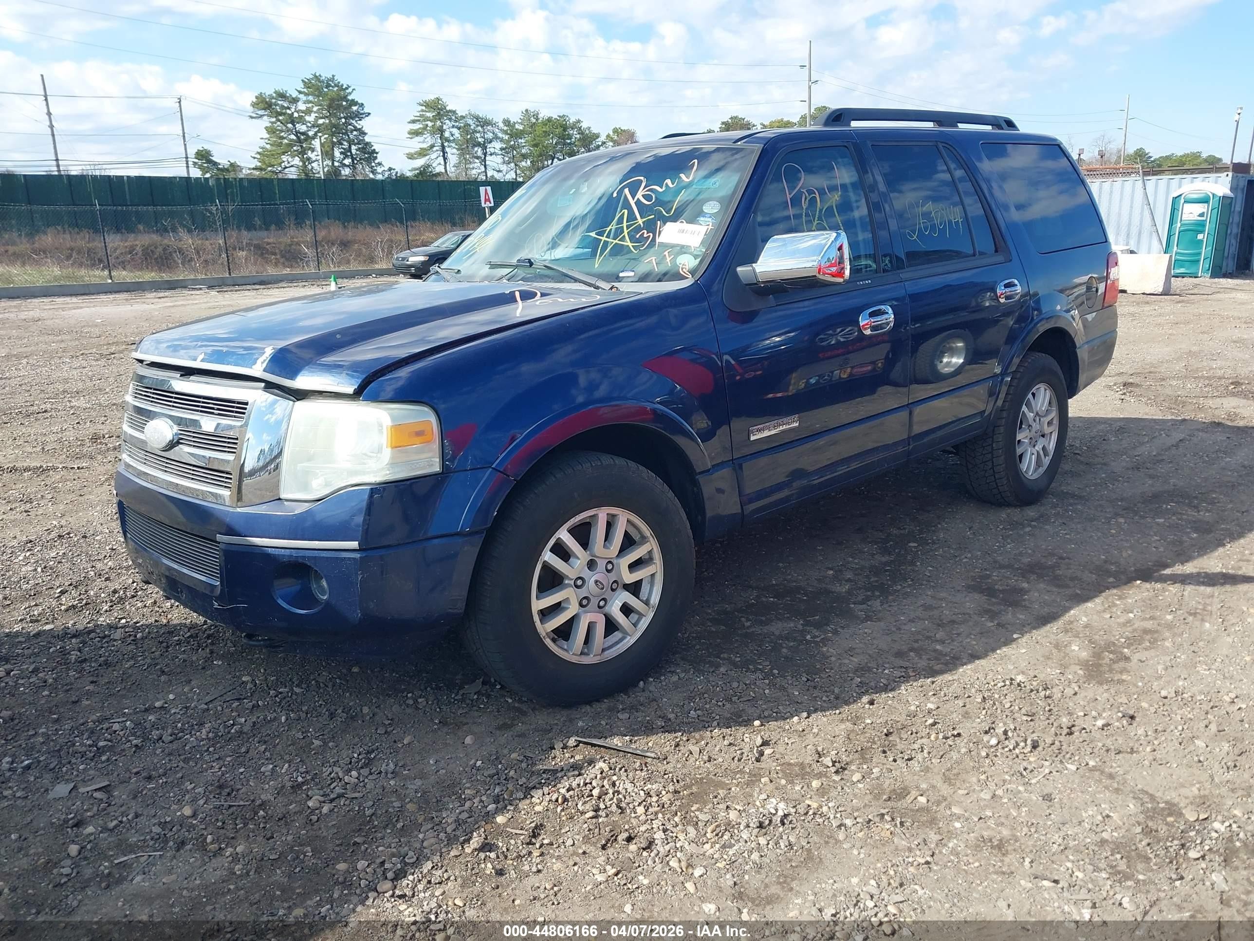 2008 Ford Expedition Xlt Blue vin: 1FMFU165X8LA64320