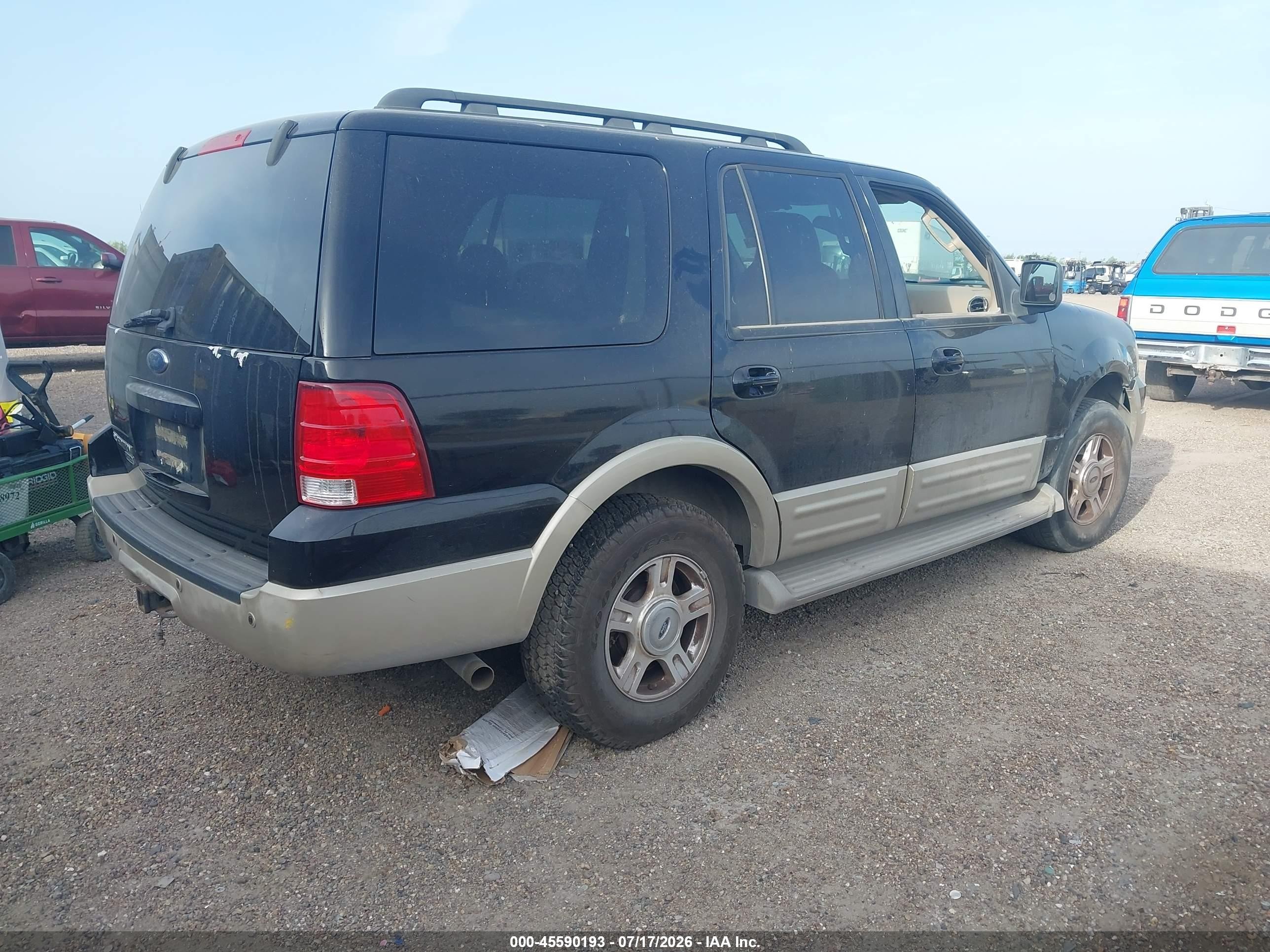 2005 Ford Expedition Eddie Bauer/king Ranch Black vin: 1FMFU17505LA72291