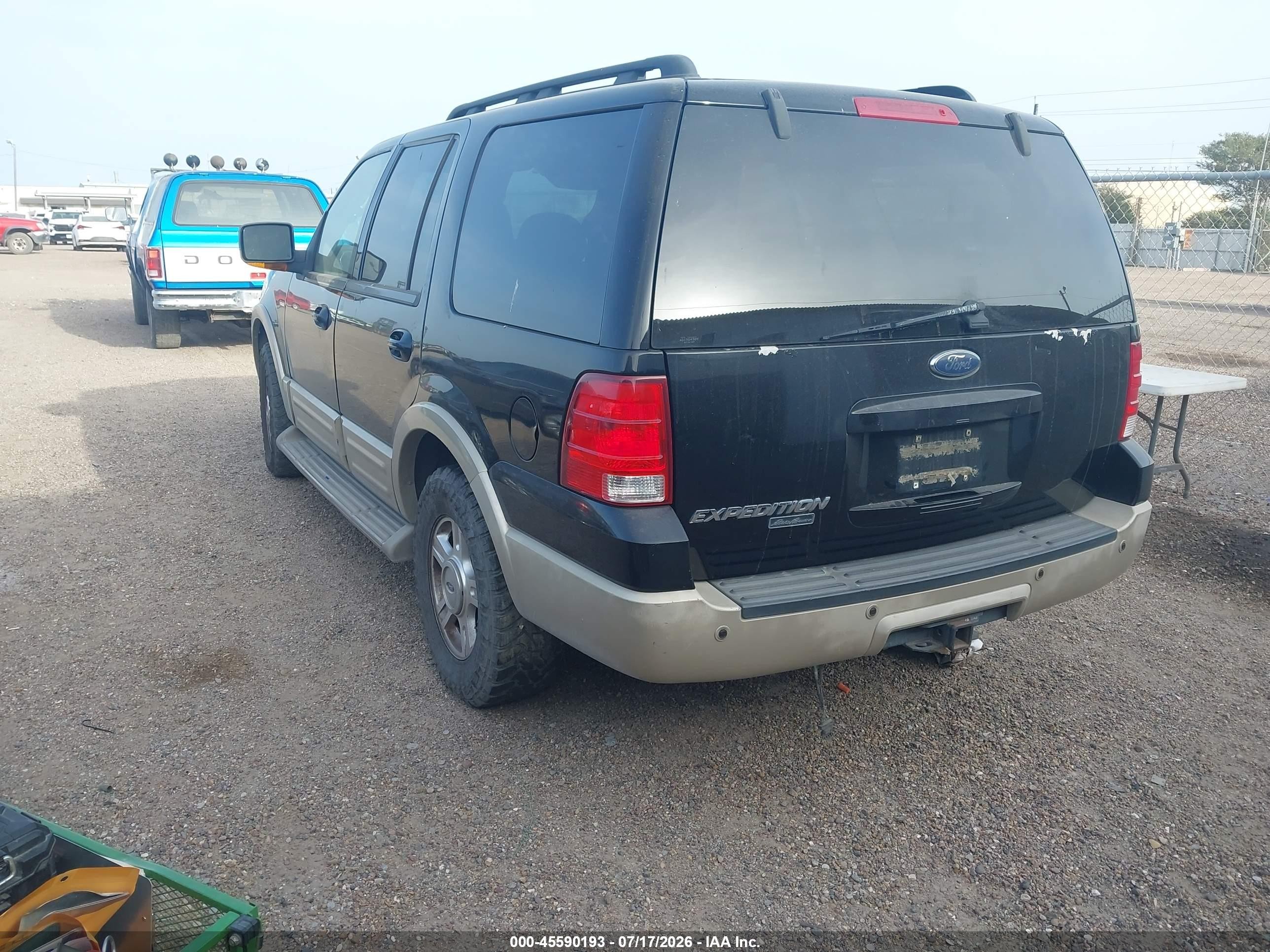 2005 Ford Expedition Eddie Bauer/king Ranch Black vin: 1FMFU17505LA72291