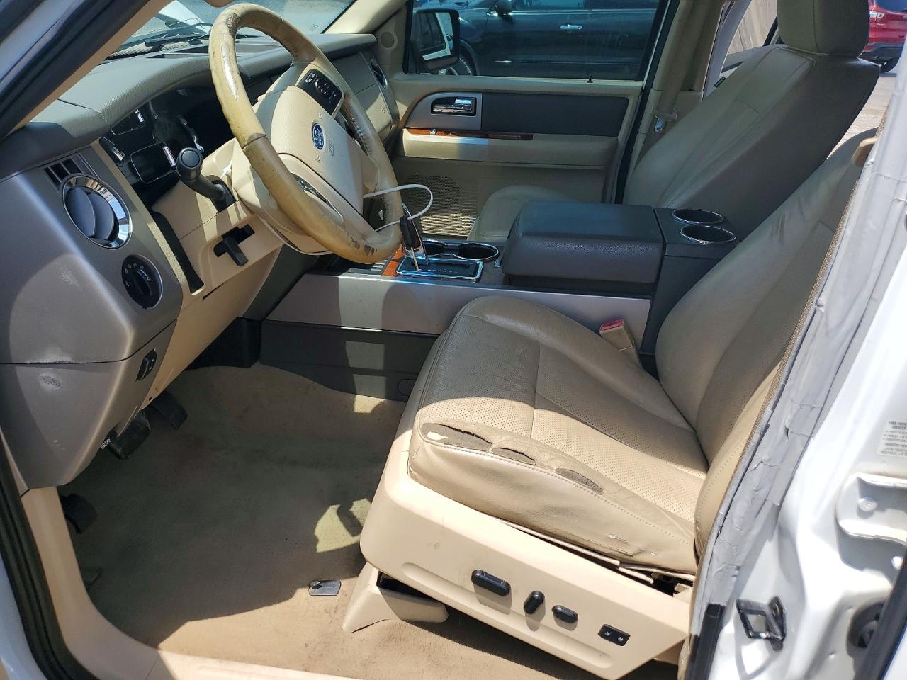 2009 Ford Expedition Eddie Bauer White vin: 1FMFU17509EB27736