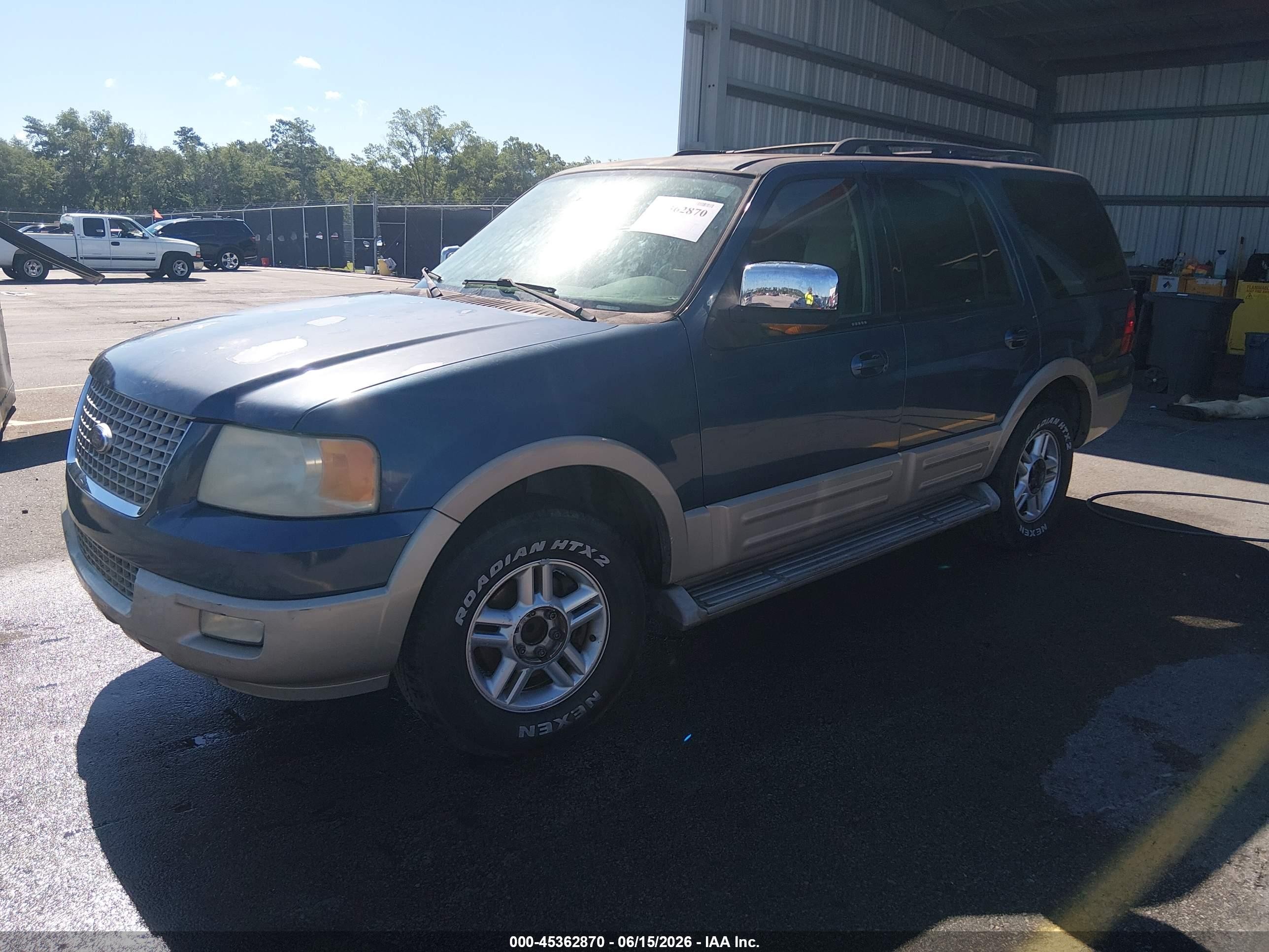 2006 Ford Expedition Eddie Bauer/king Ranch Blue vin: 1FMFU17516LA12134